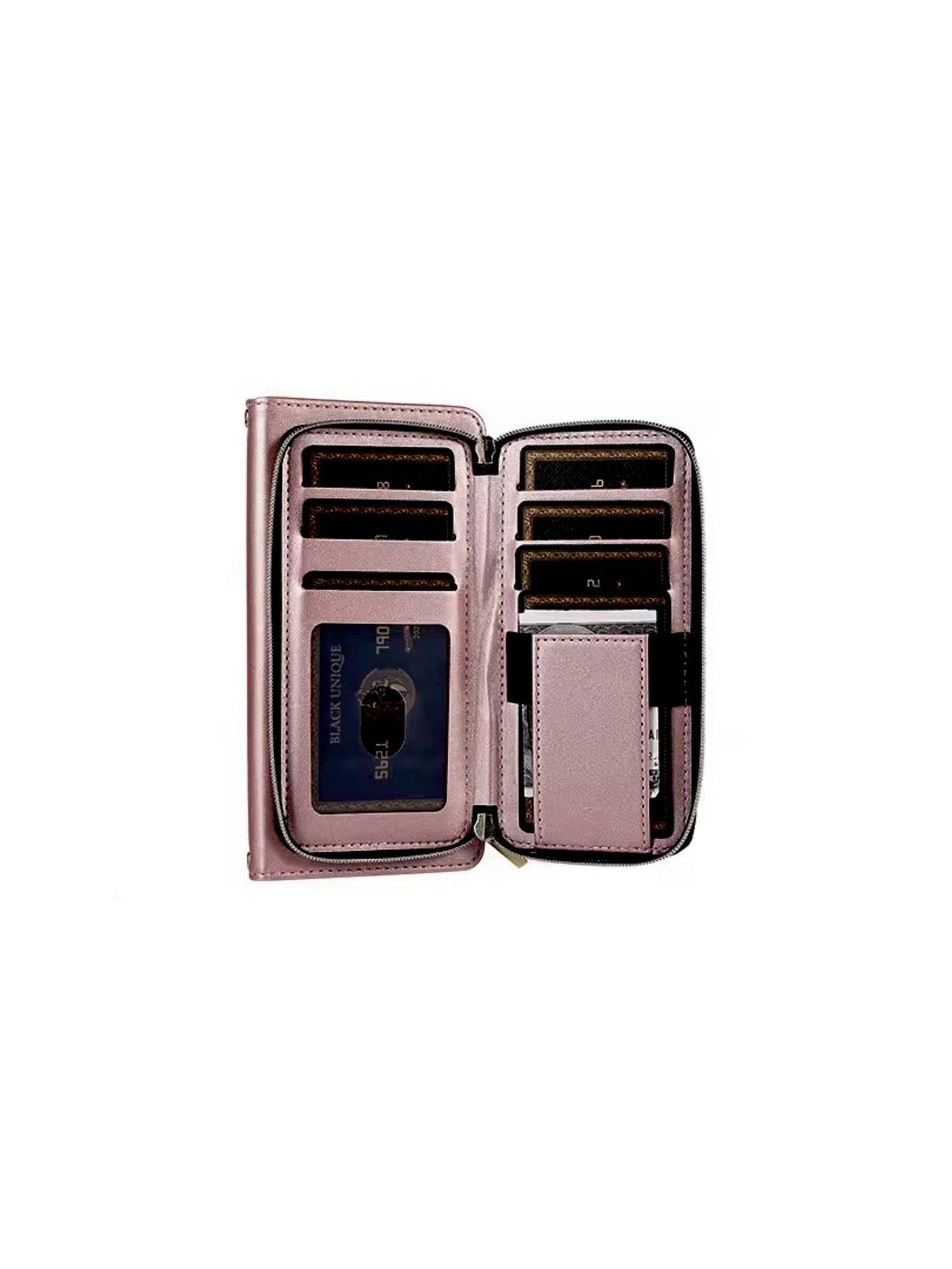 Champagne Wallet Phone Case – Functional iPhone Cover with Multiple Card Holders