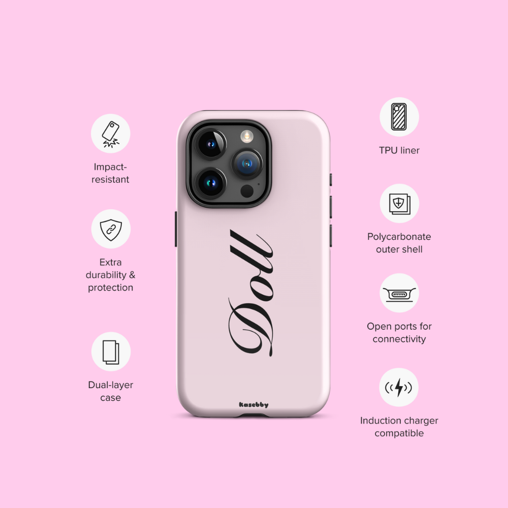 Pink Doll Coquette Aesthetic Phone Case