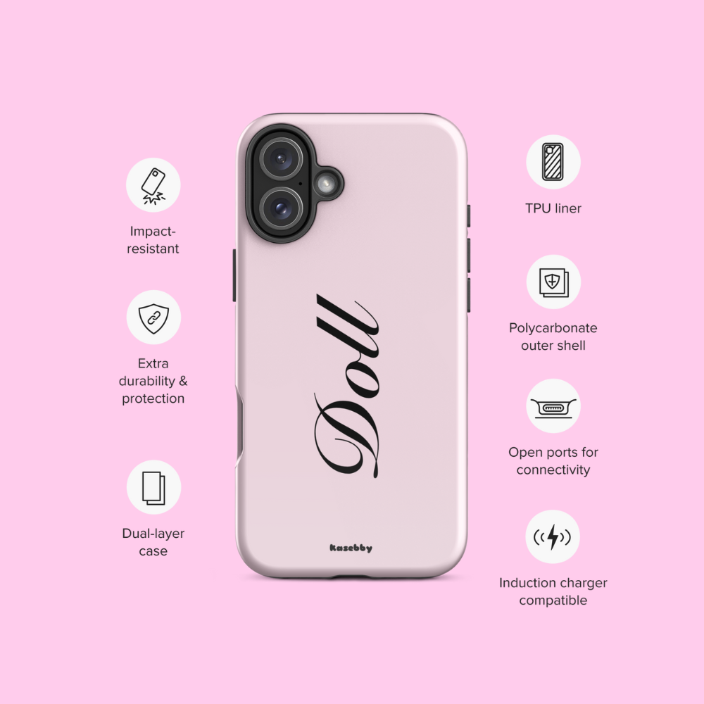 Pink Doll Coquette Aesthetic Phone Case