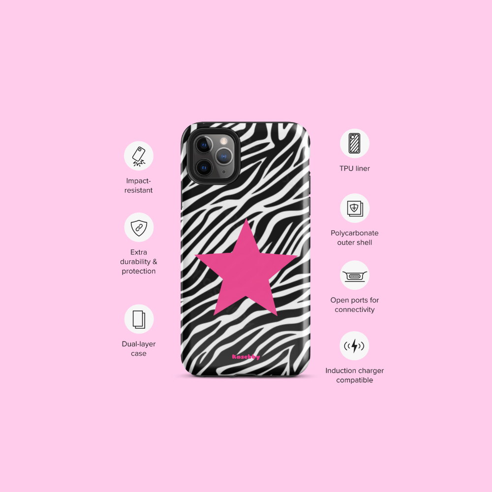 Zebra Print McBling Phone Case – Phone Case Specs