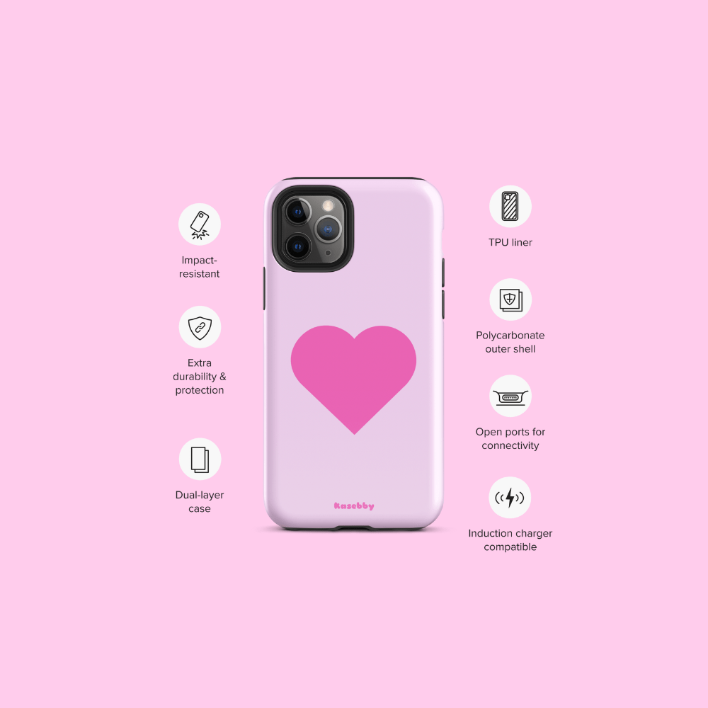 Pink Heart Phone Case – Phone Case Specs