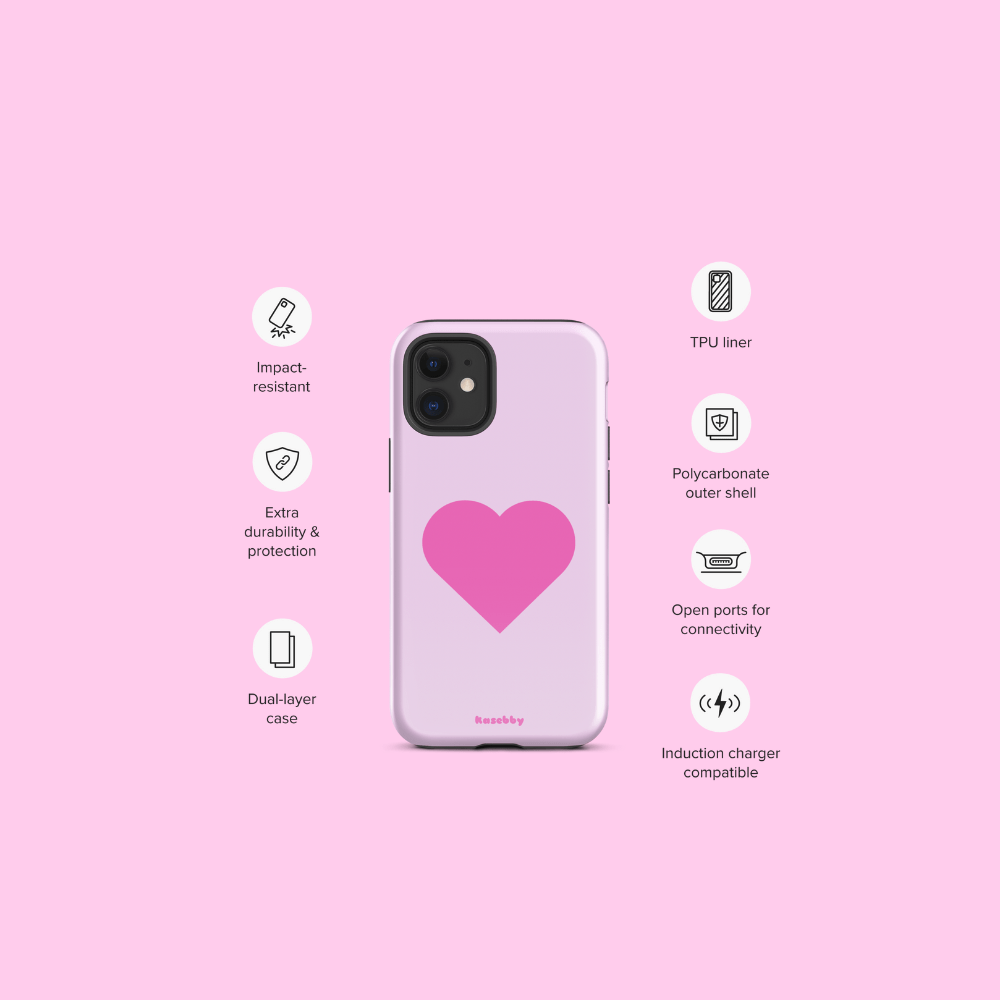 Pink Heart Phone Case – Phone Case Specs