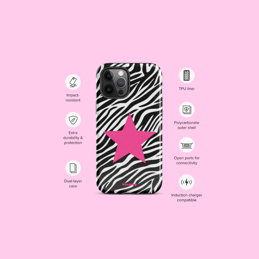 Zebra Print McBling Phone Case – Phone Case Specs
