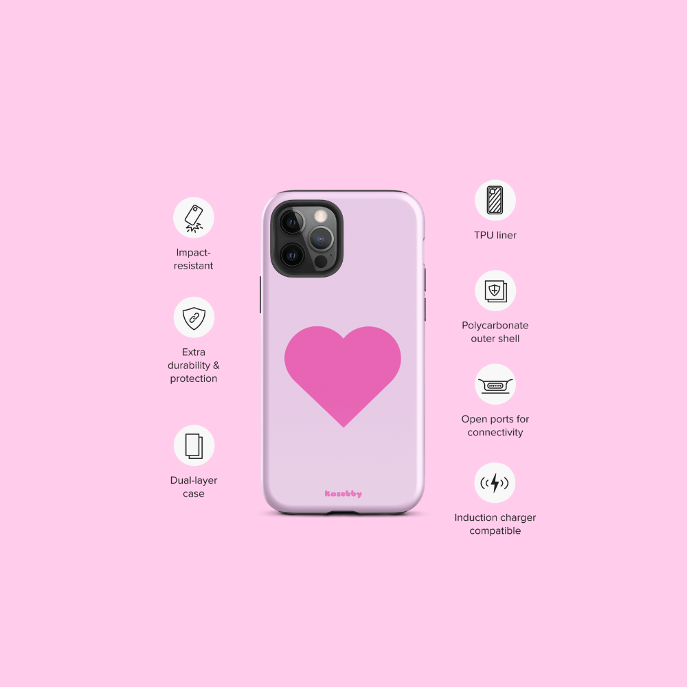 Pink Heart Phone Case – Phone Case Specs