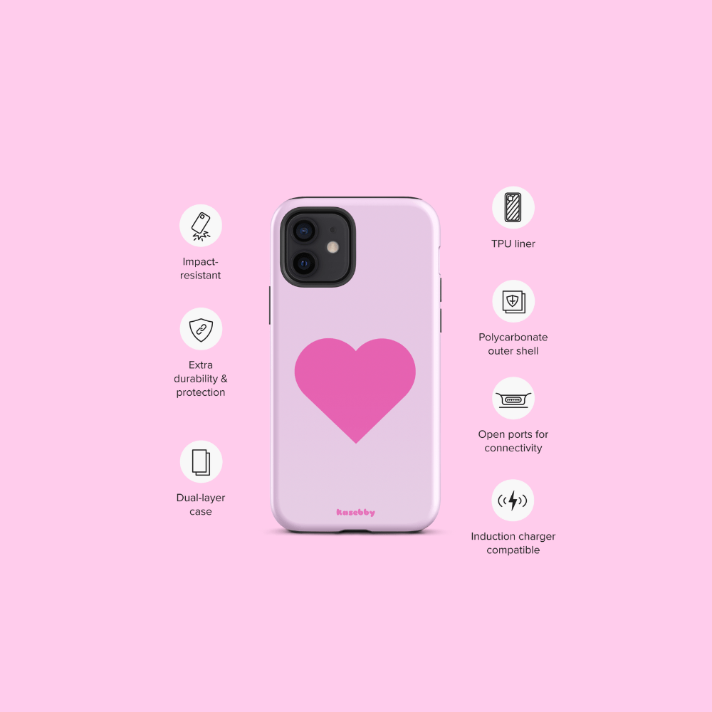 Pink Heart Phone Case – Phone Case Specs