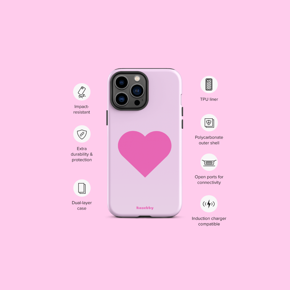 Pink Heart Phone Case – Phone Case Specs