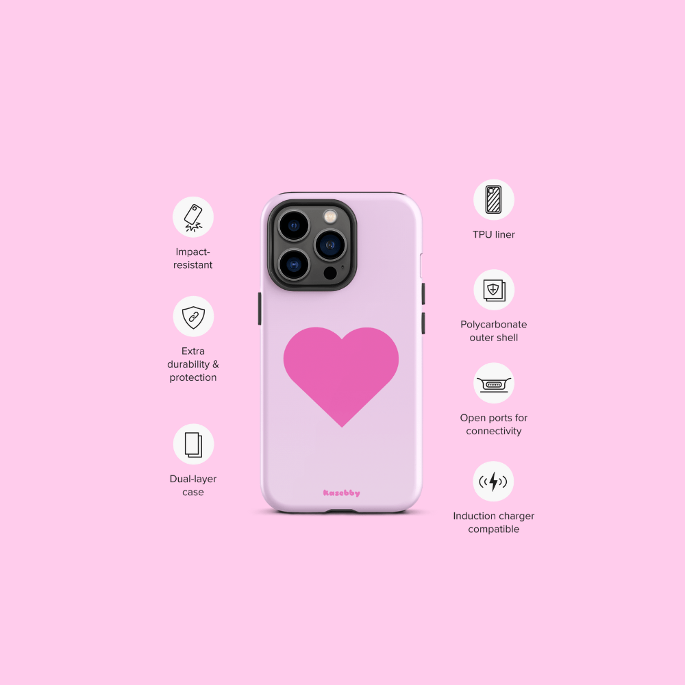Pink Heart Phone Case – Phone Case Specs