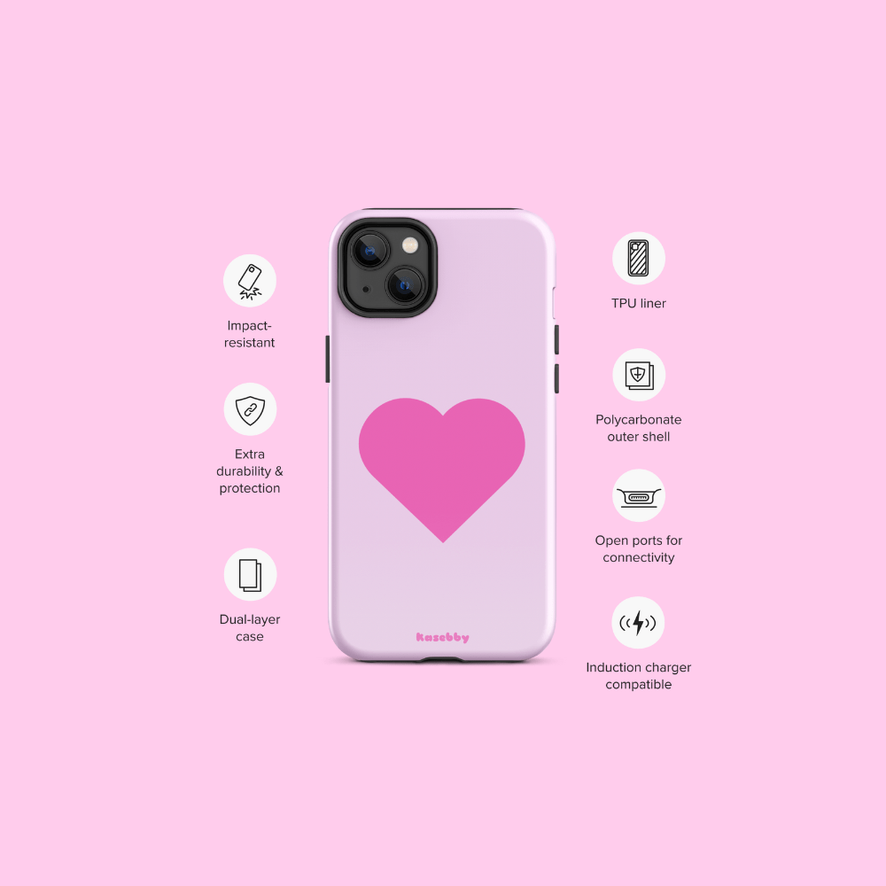 Pink Heart Phone Case – Phone Case Specs