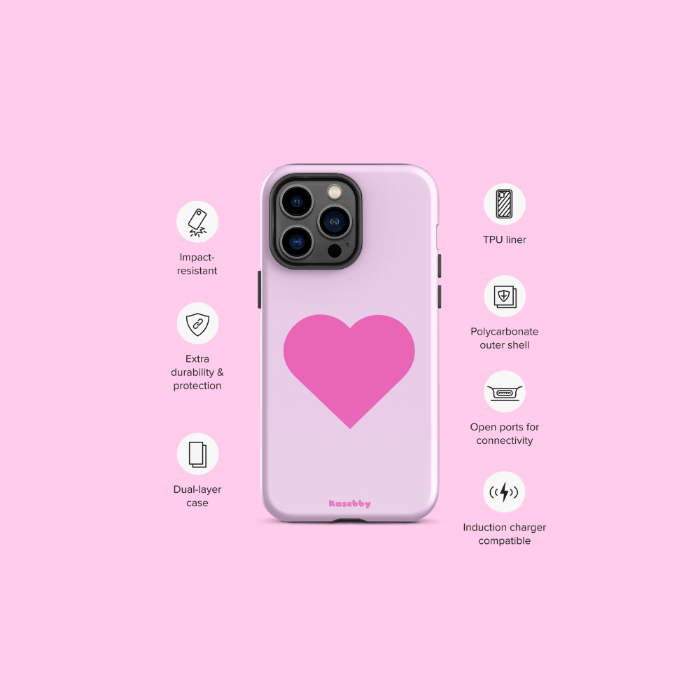 Pink Heart Phone Case – Phone Case Specs