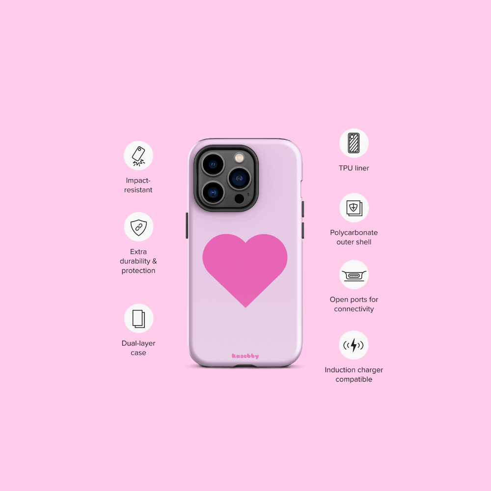 Pink Heart Phone Case – Phone Case Specs