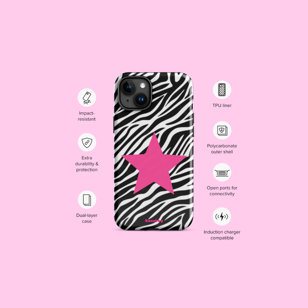 Zebra Print McBling Phone Case – Phone Case Specs