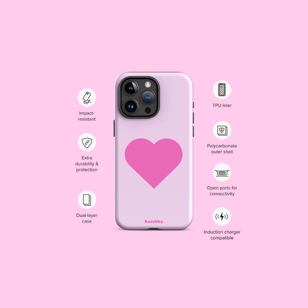 Pink Heart Phone Case – Phone Case Specs