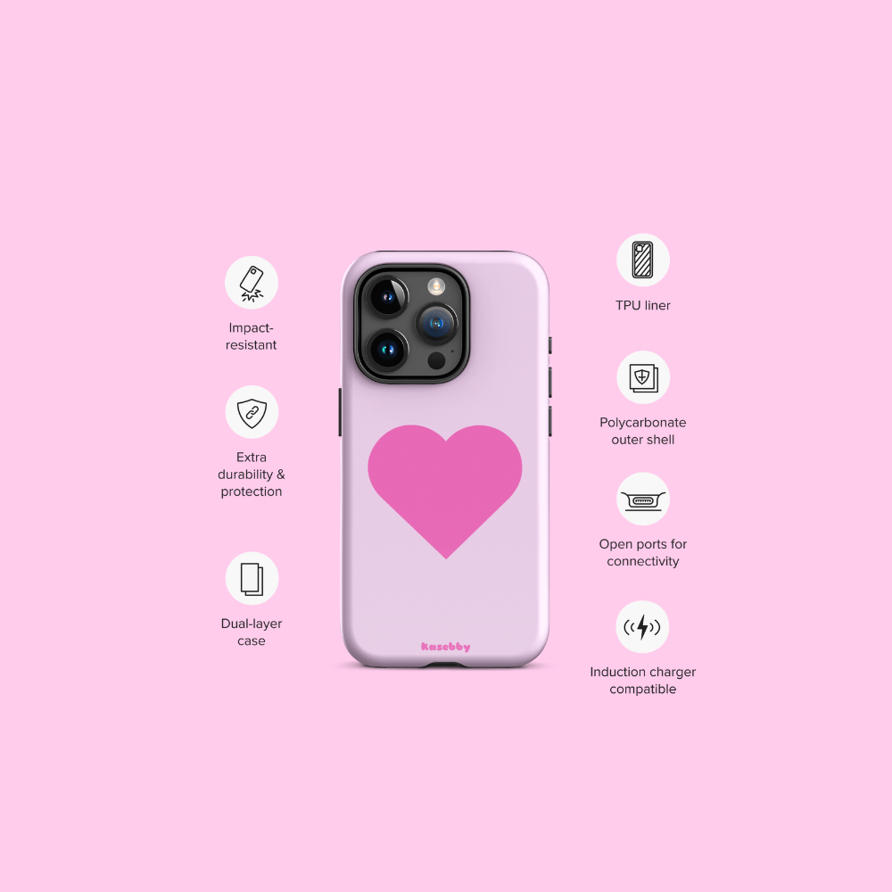 Pink Heart Phone Case – Phone Case Specs