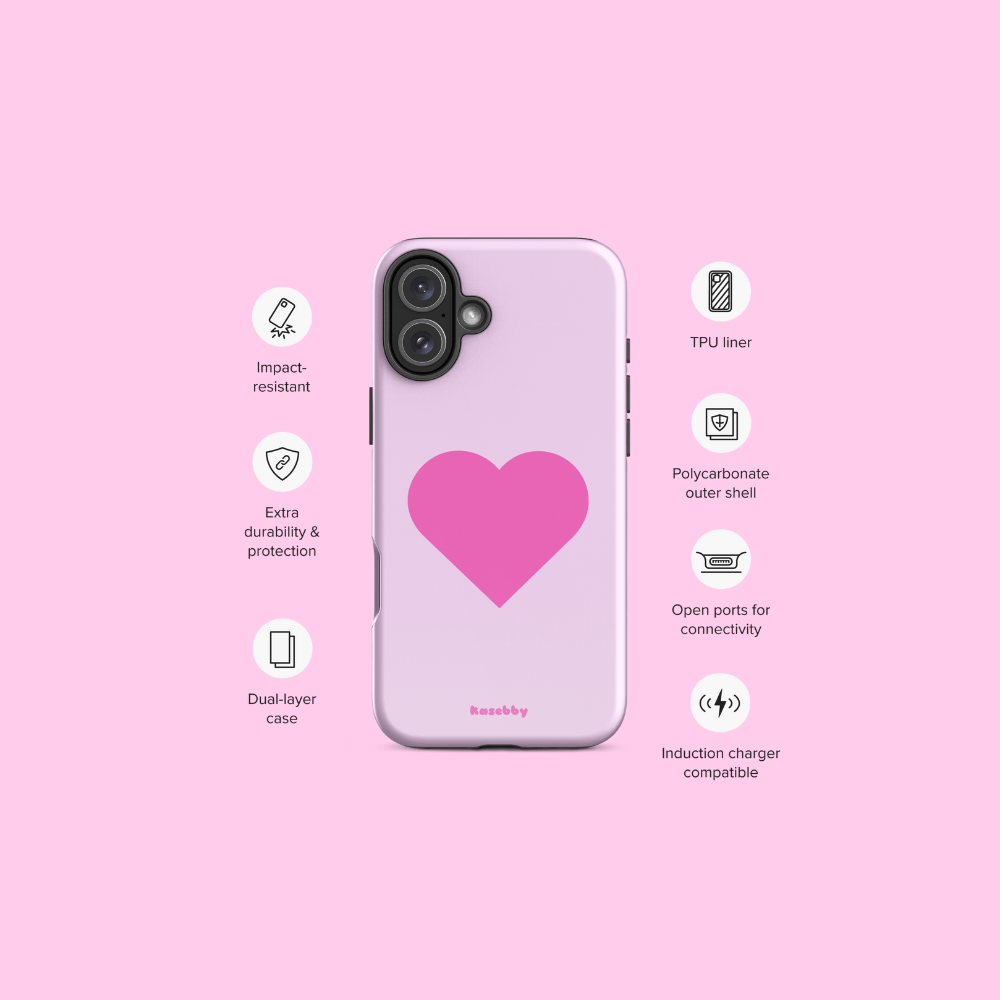 Pink Heart Phone Case – Phone Case Specs