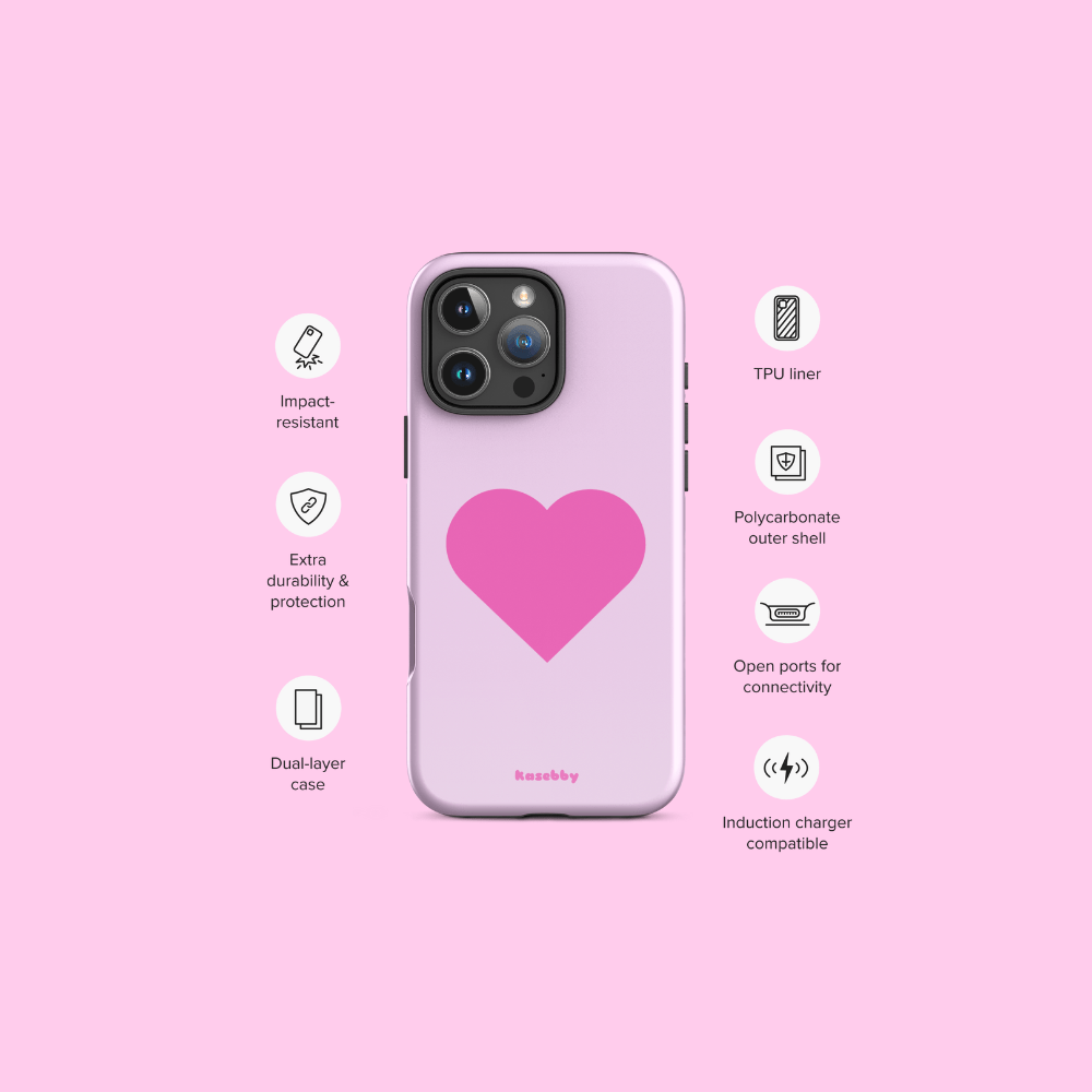 Pink Heart Phone Case – Phone Case Specs