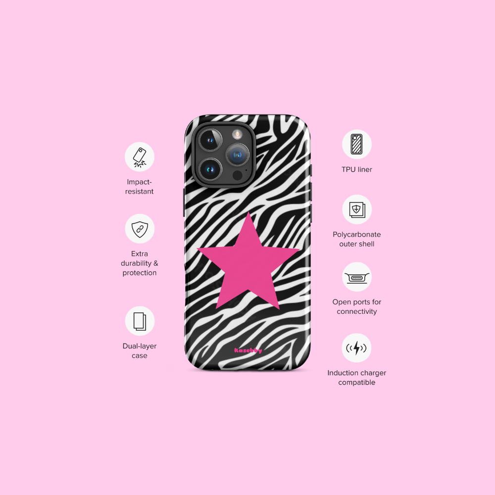 Zebra Print McBling Phone Case – Phone Case Specs