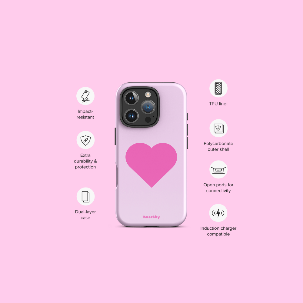 Pink Heart Phone Case – Phone Case Specs