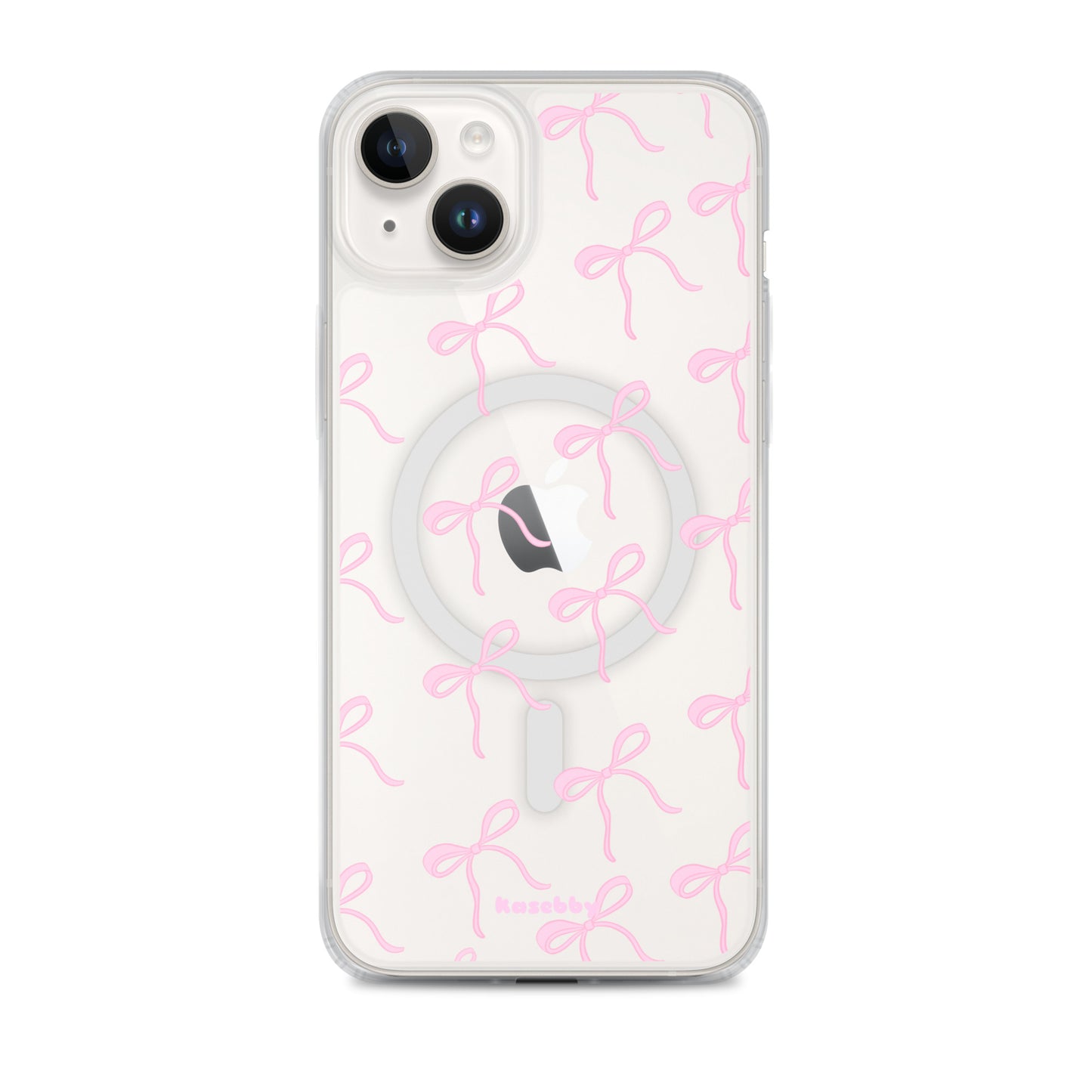 Pink Coquette Bows Aesthetic Phone Case with MagSafeĀ® Compatibility - kasebby
