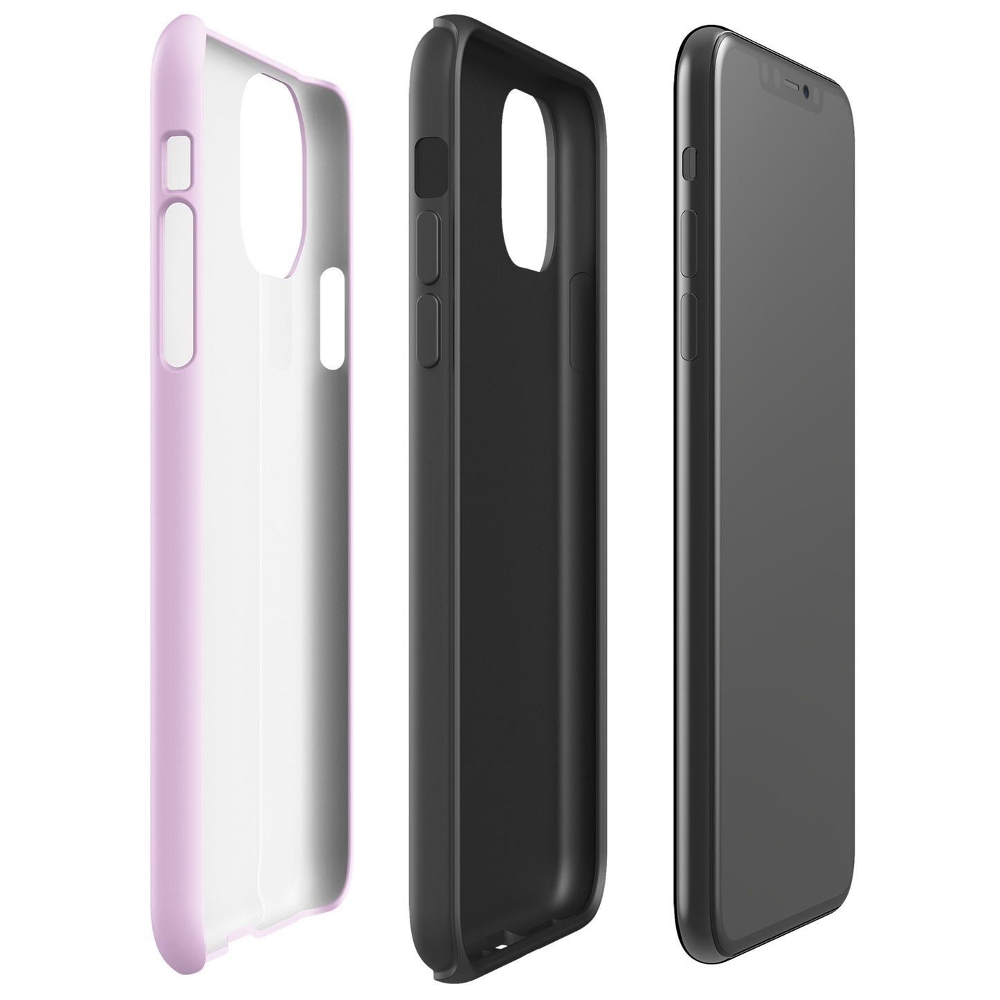 Pink Heart Phone Case – Dual Layer TPU + Polycarbonate Shockproof
