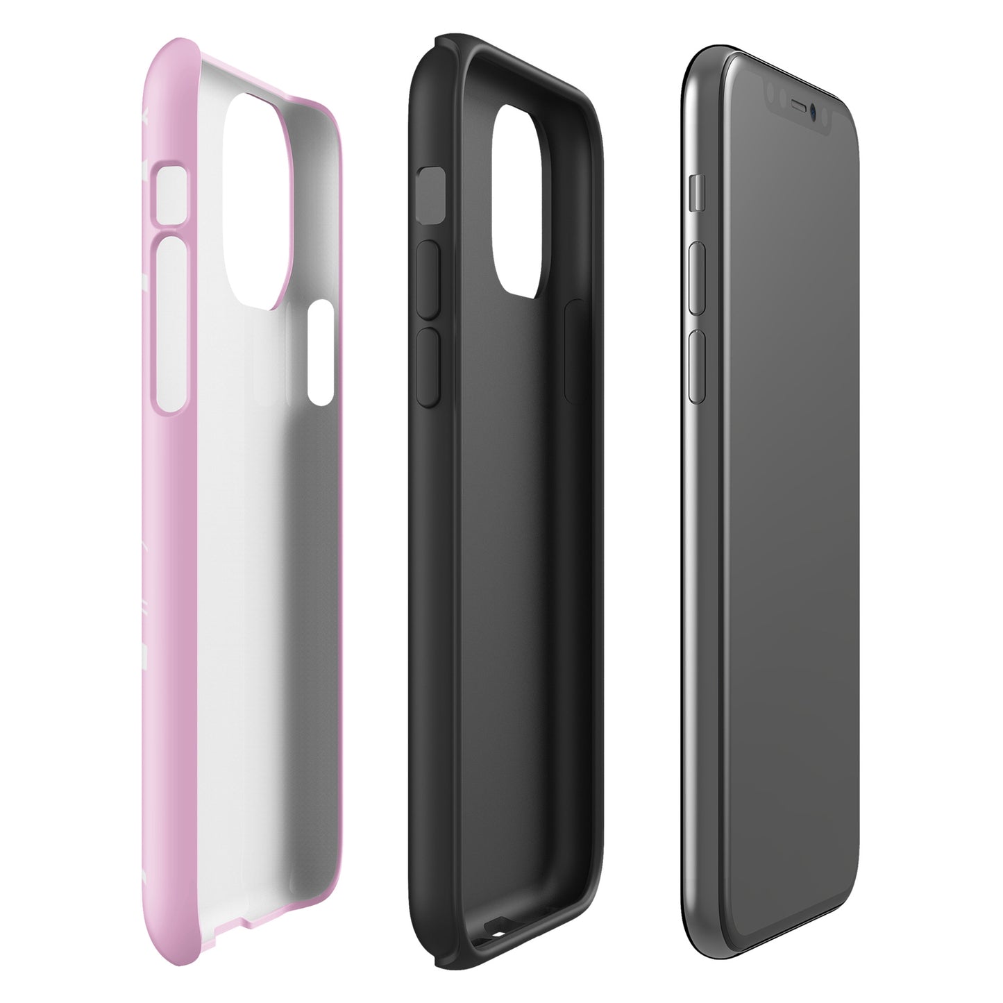 Pink and White Y2K Aesthetic Butterfly Swirl Phone Case - kasebby