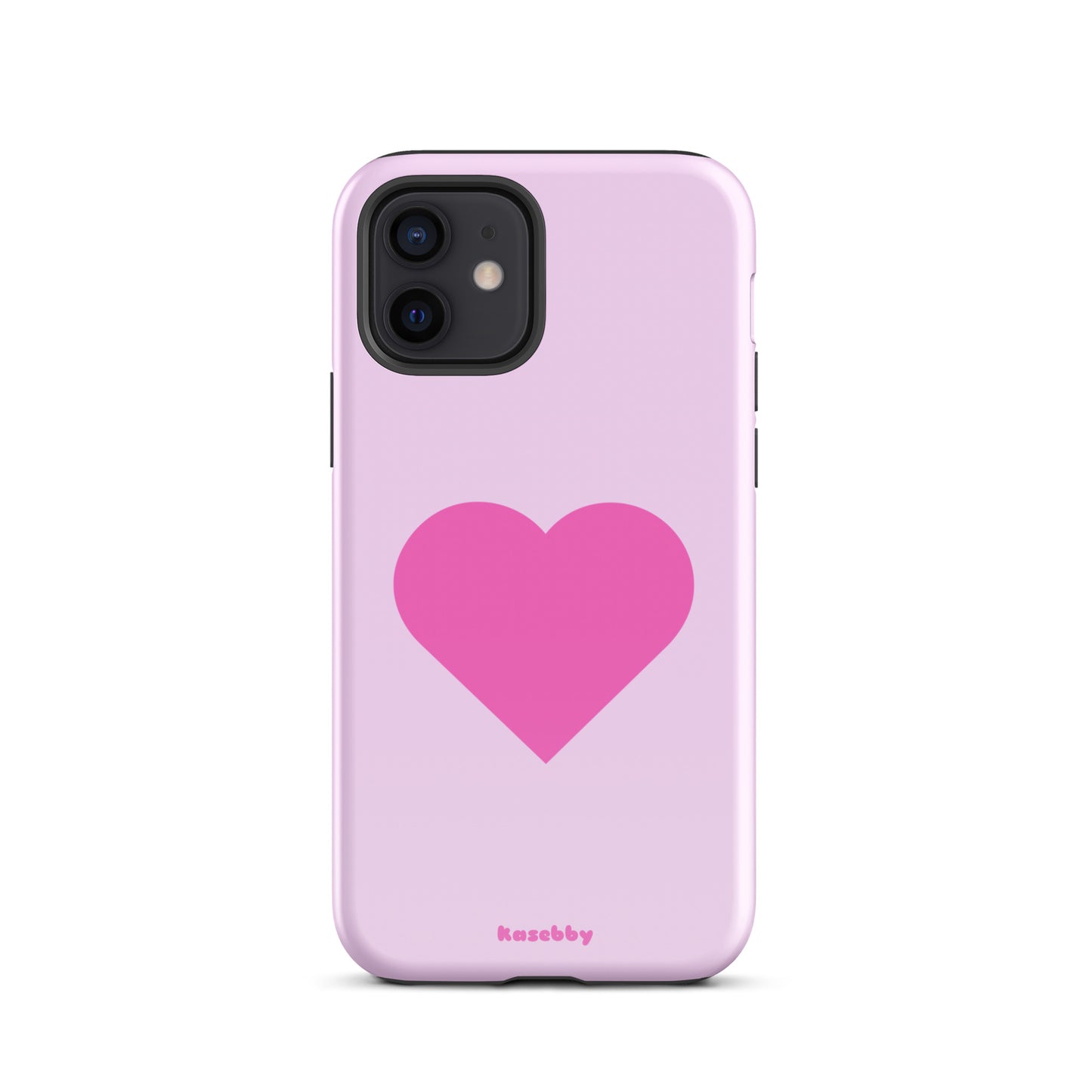 Pink Heart Cute Aesthetic Phone Case – Girly Protective iPhone Cover