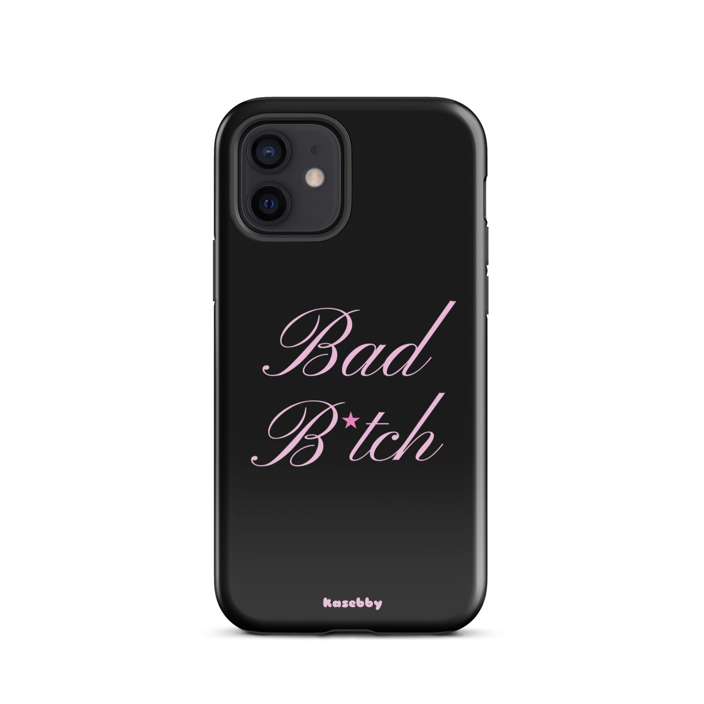Pink and Black Baddie Aesthetic Phone Case – Cute Y2K Protective Cover for iPhone