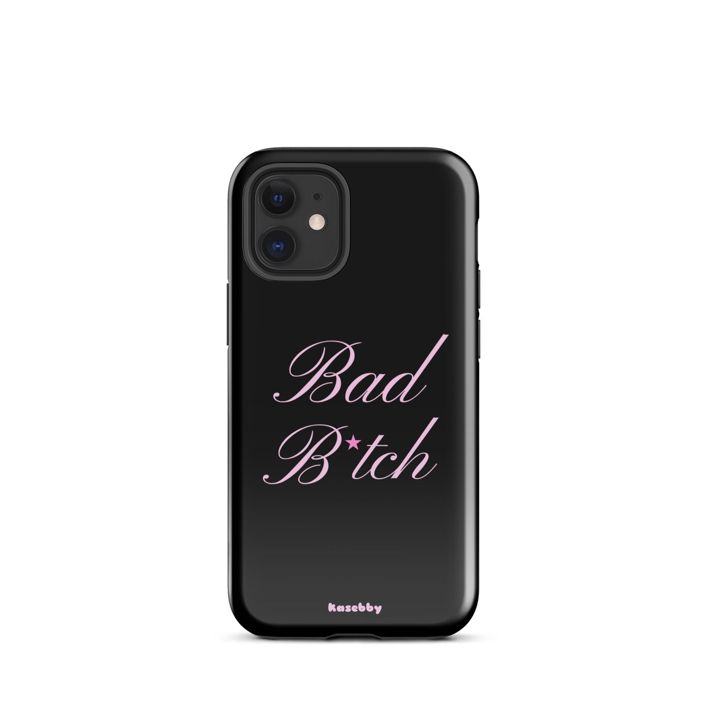 Pink and Black Baddie Aesthetic Phone Case – Cute Y2K Protective Cover for iPhone