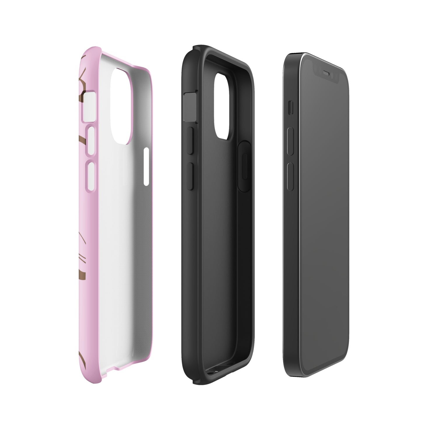Pink and Brown Y2K Aesthetic Butterfly Swirl Phone Case - kasebby