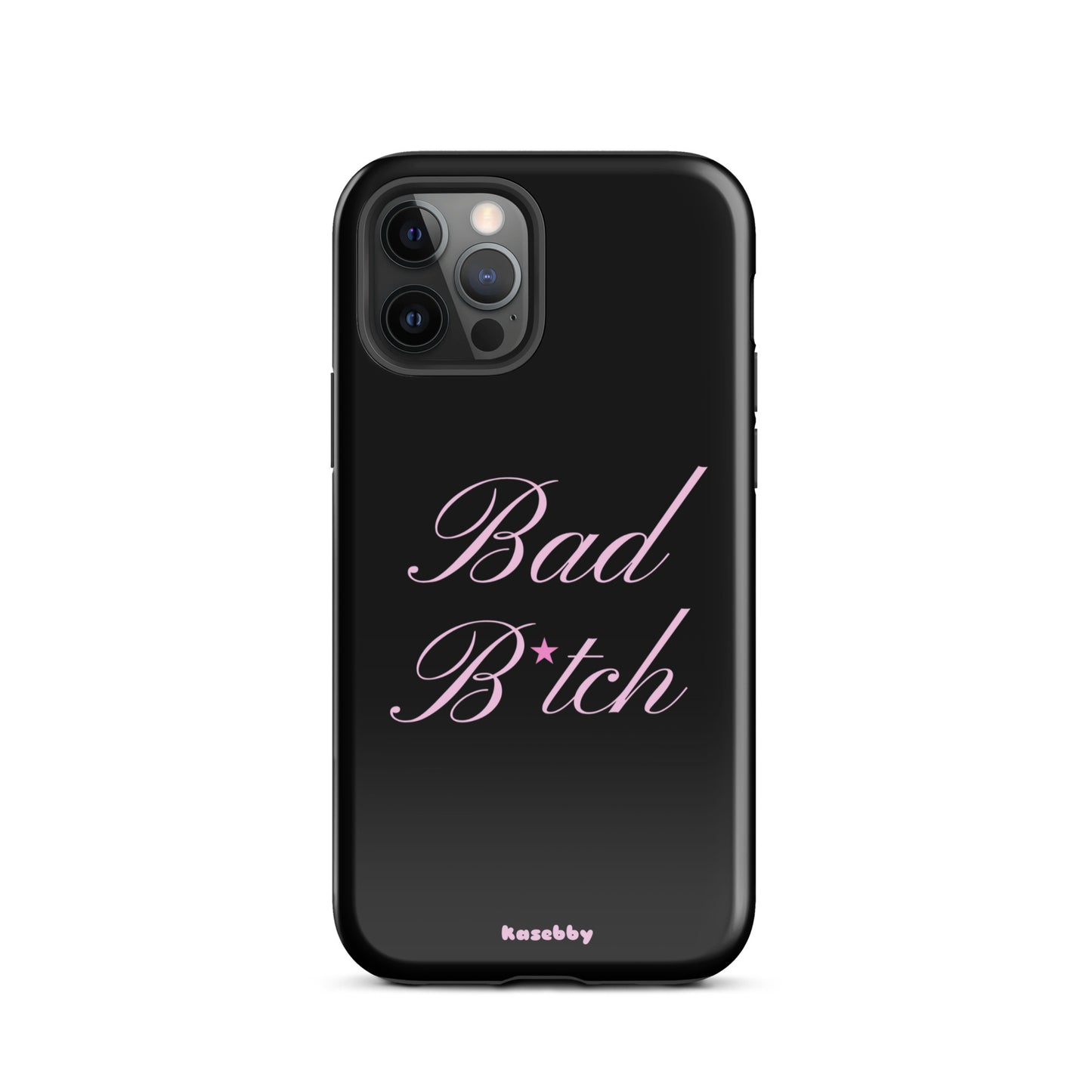 Pink and Black Baddie Aesthetic Phone Case – Cute Y2K Protective Cover for iPhone