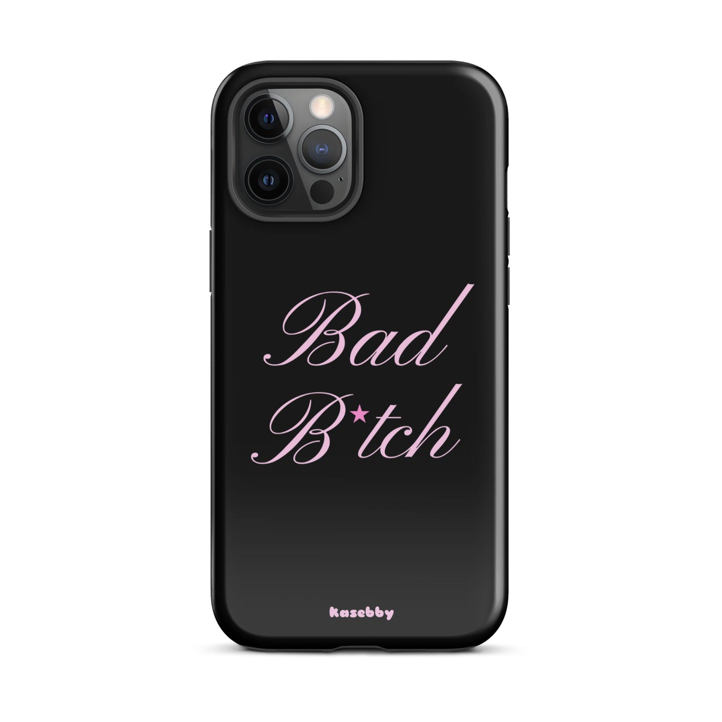 Pink and Black Baddie Aesthetic Phone Case – Cute Y2K Protective Cover for iPhone