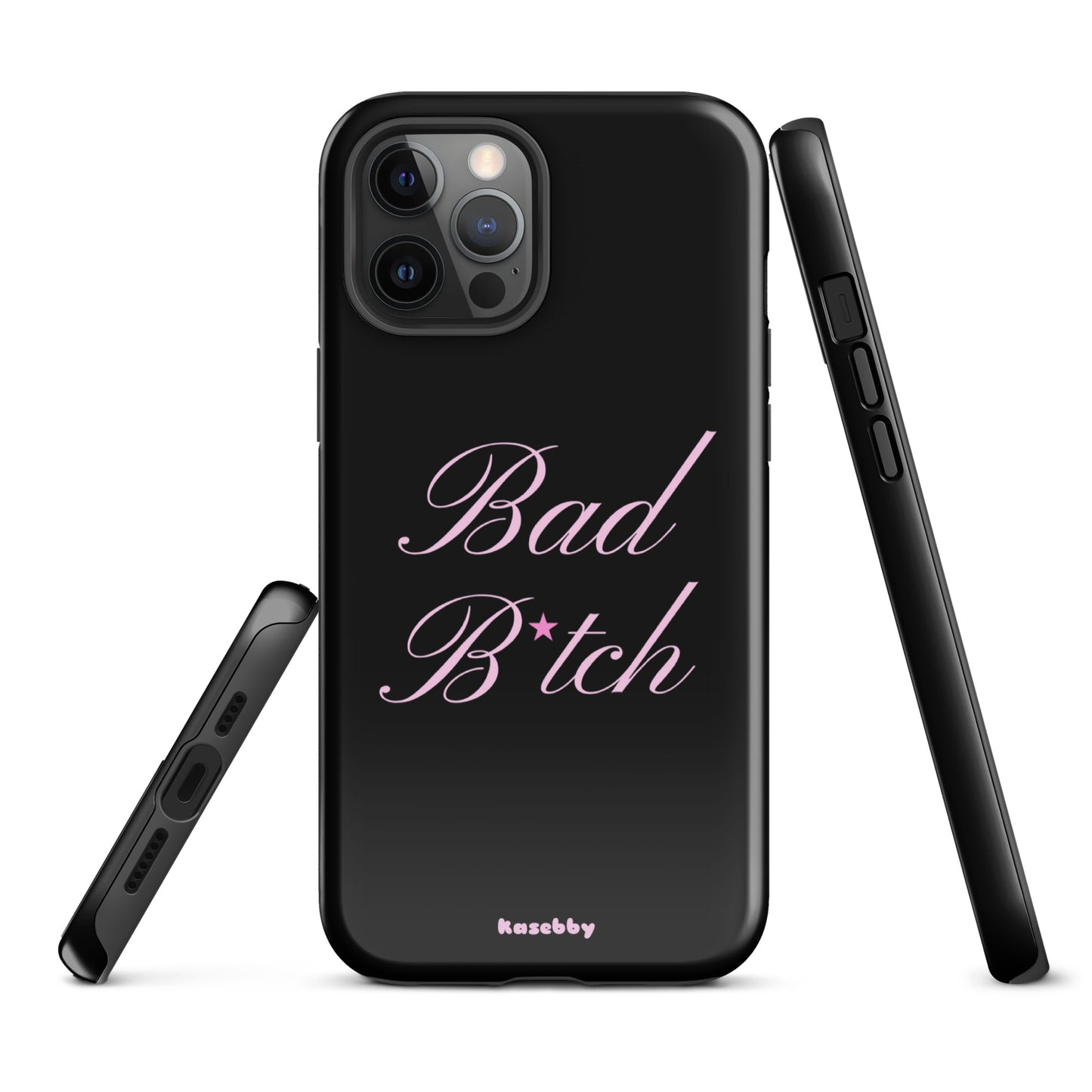 Pink and Black Baddie Phone Case - kasebby