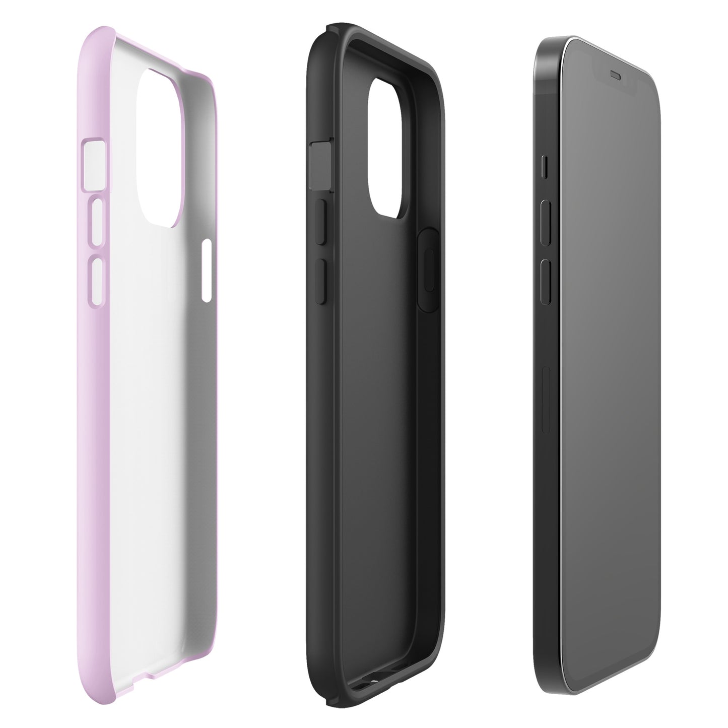 Pink Heart Phone Case – Dual Layer TPU + Polycarbonate Shockproof