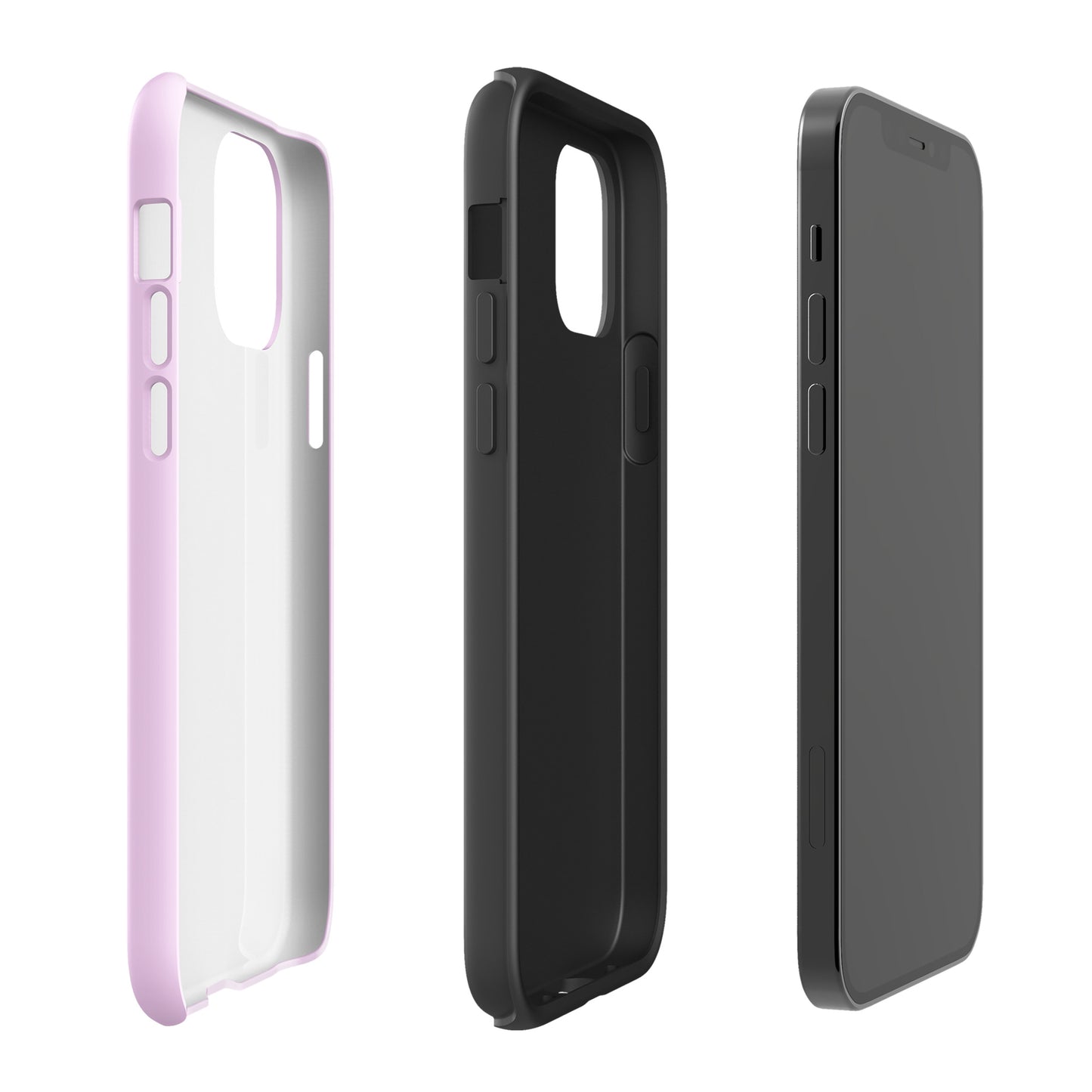 Pink Heart Phone Case – Dual Layer TPU + Polycarbonate Shockproof