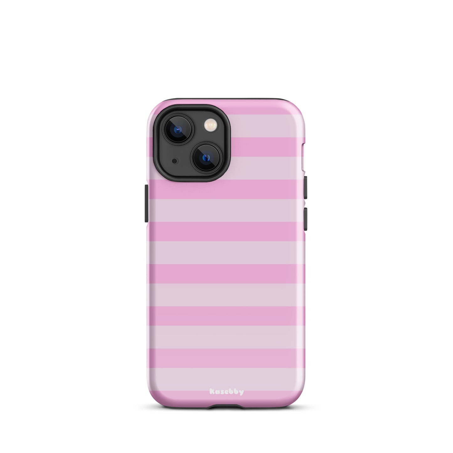 Pink Striped Phone Case - kasebby