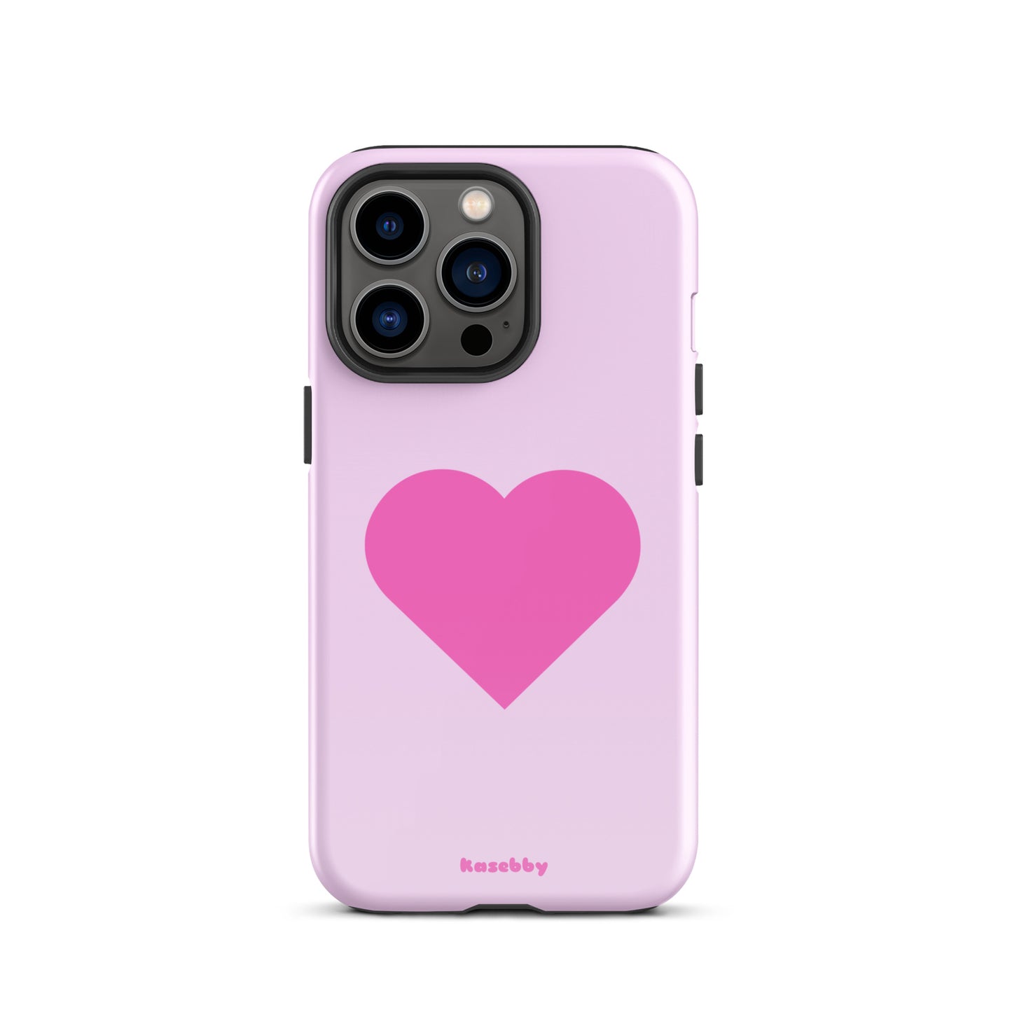 Pink Heart Cute Aesthetic Phone Case – Girly Protective iPhone Cover