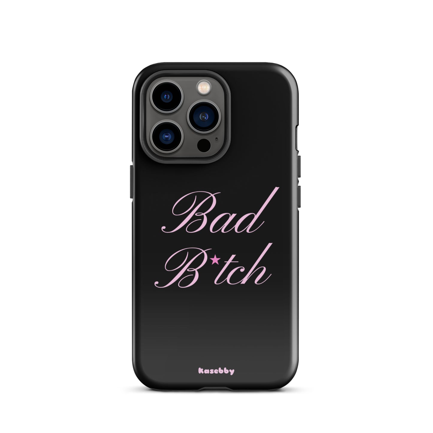 Pink and Black Baddie Aesthetic Phone Case – Cute Y2K Protective Cover for iPhone