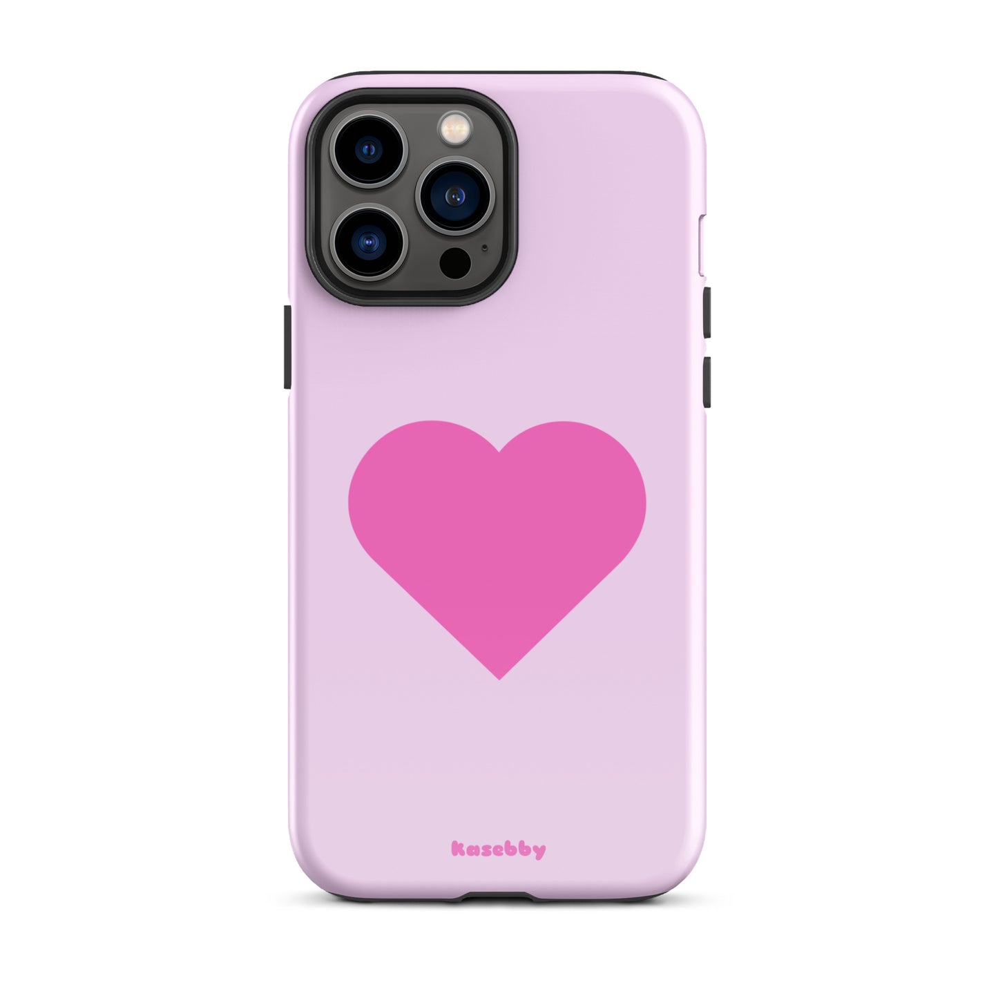 Pink Heart Cute Aesthetic Phone Case – Girly Protective iPhone Cover