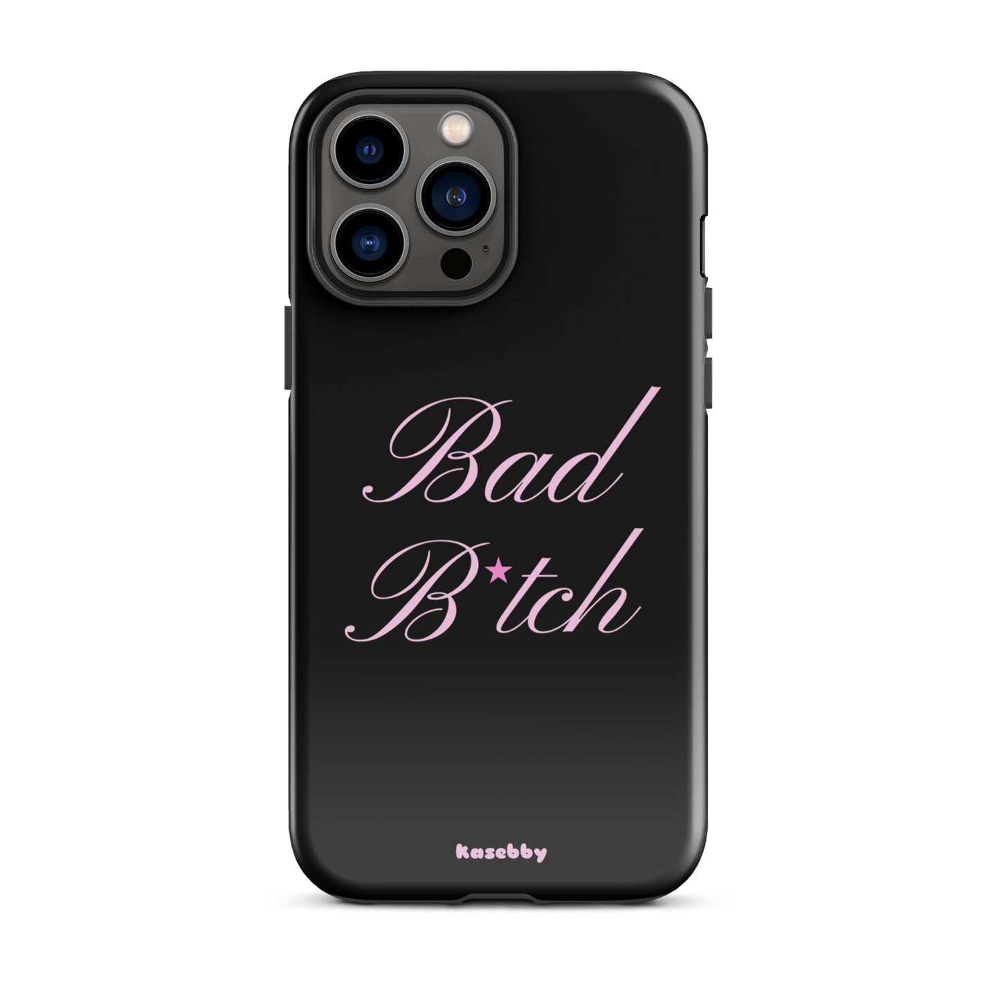 Pink and Black Baddie Aesthetic Phone Case – Cute Y2K Protective Cover for iPhone