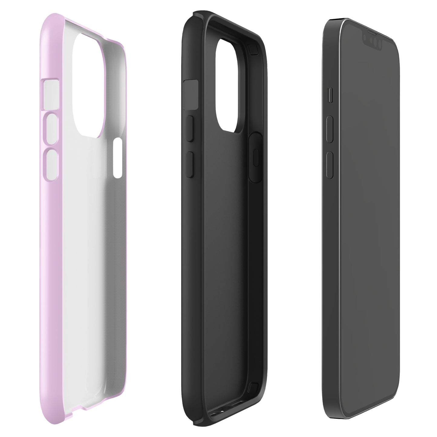 Pink Heart Phone Case – Dual Layer TPU + Polycarbonate Shockproof