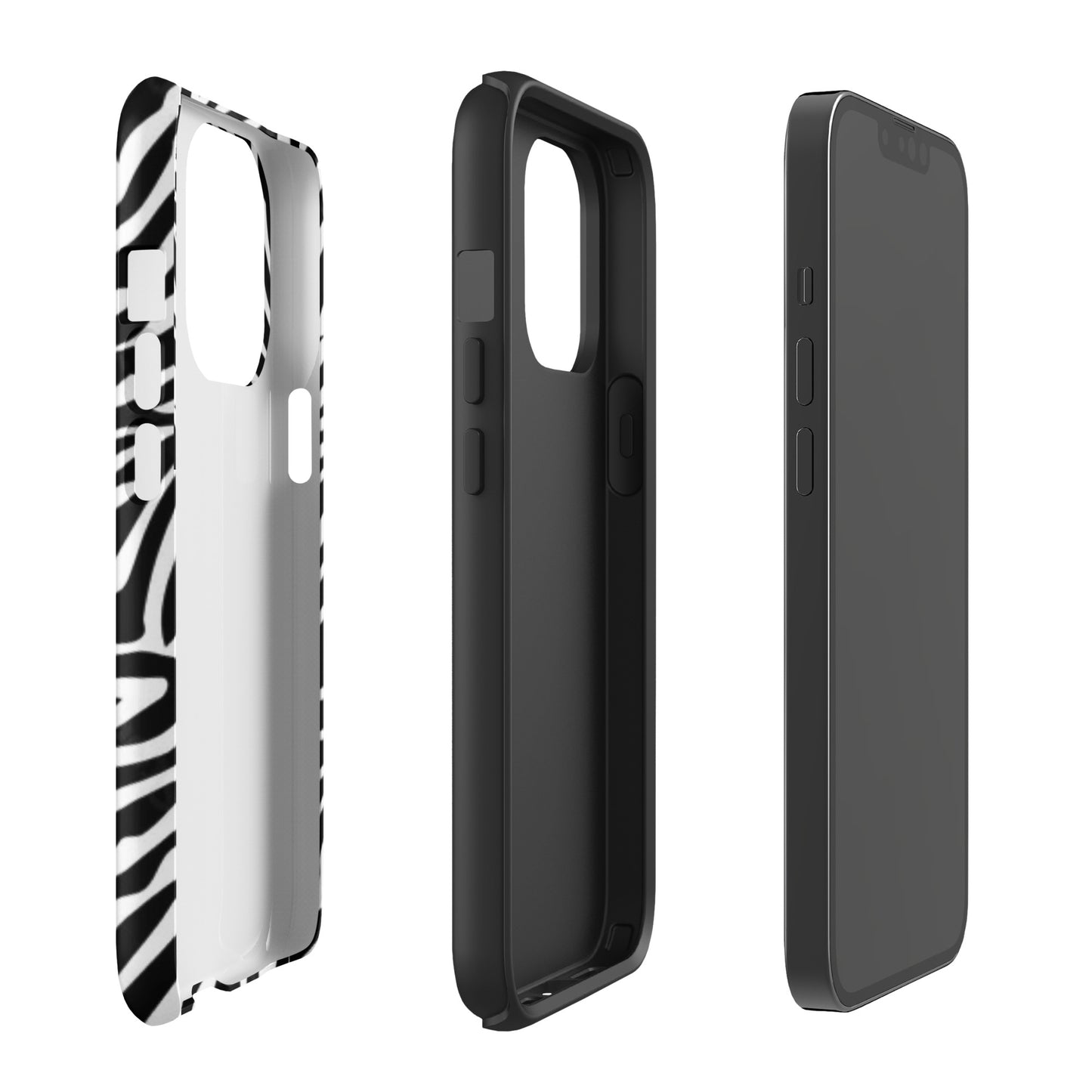 Leopard Print McBling Phone Case – Dual Layer TPU + Polycarbonate Shockproof