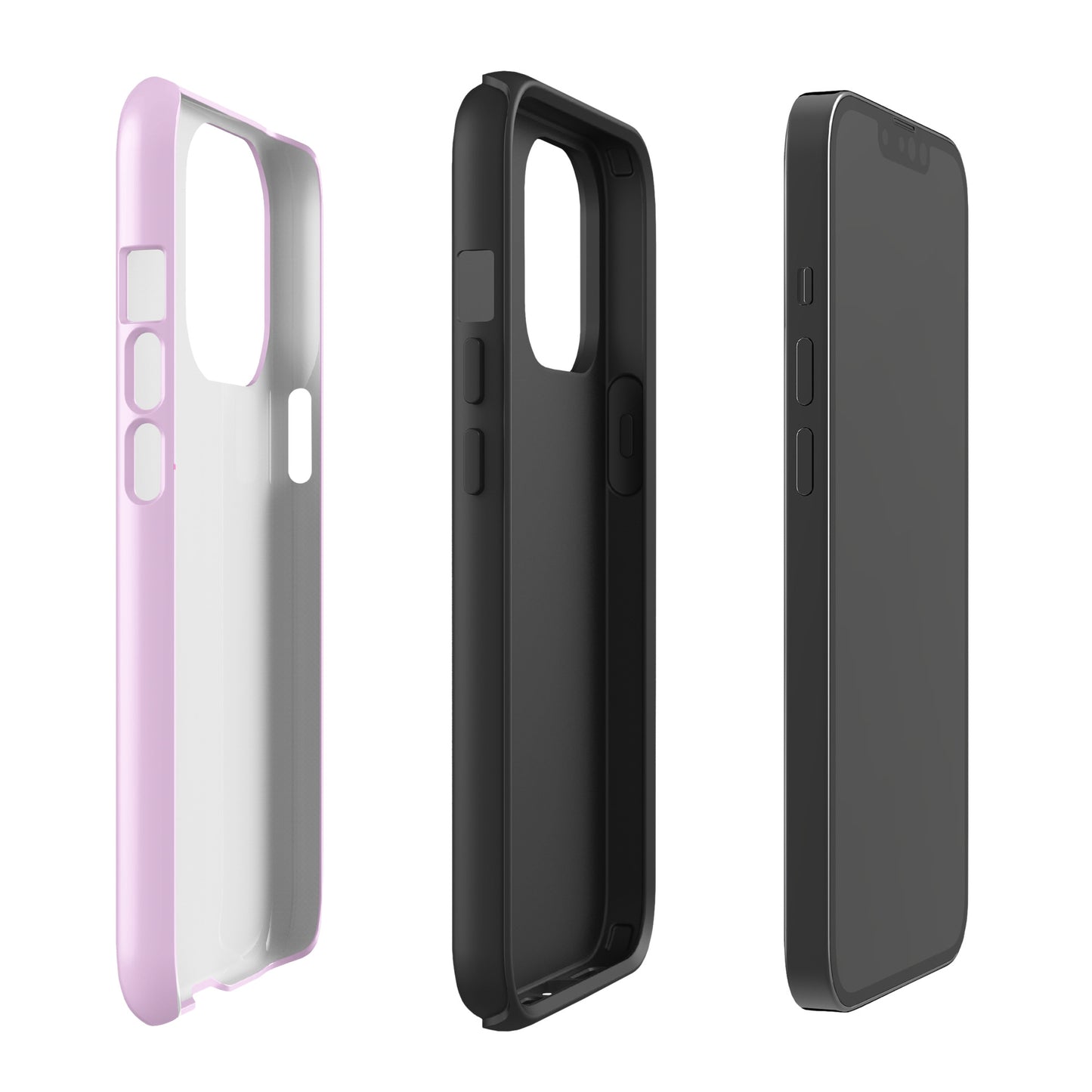 Pink Heart Phone Case – Dual Layer TPU + Polycarbonate Shockproof