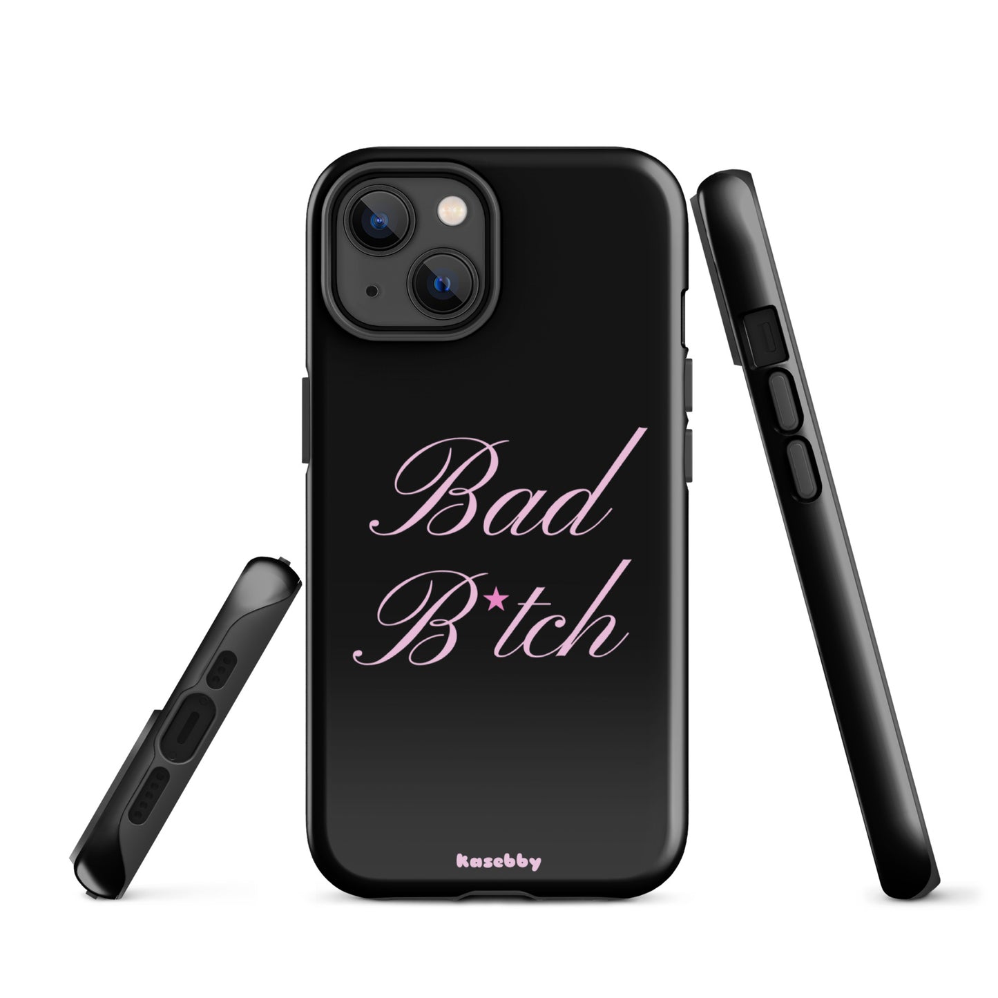 Pink and Black Baddie Phone Case - kasebby