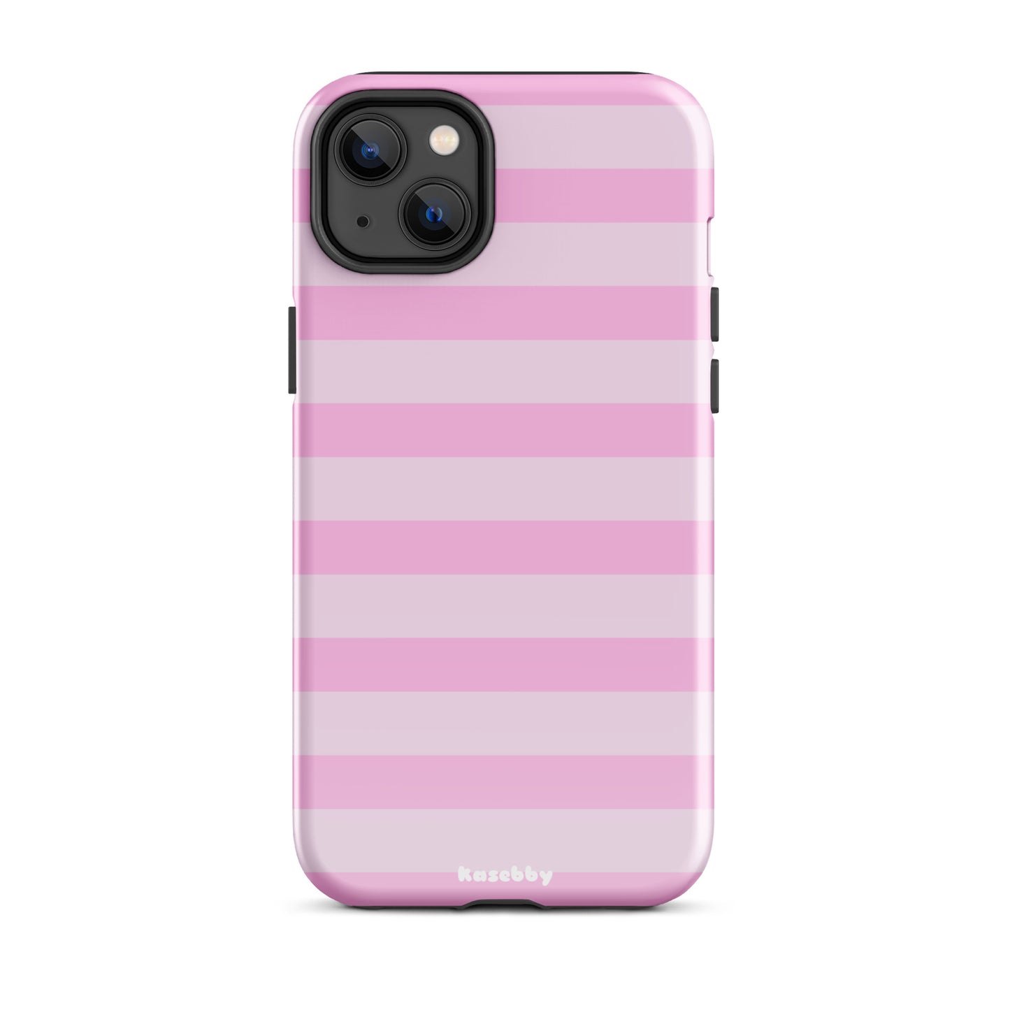 Pink Striped Phone Case - kasebby