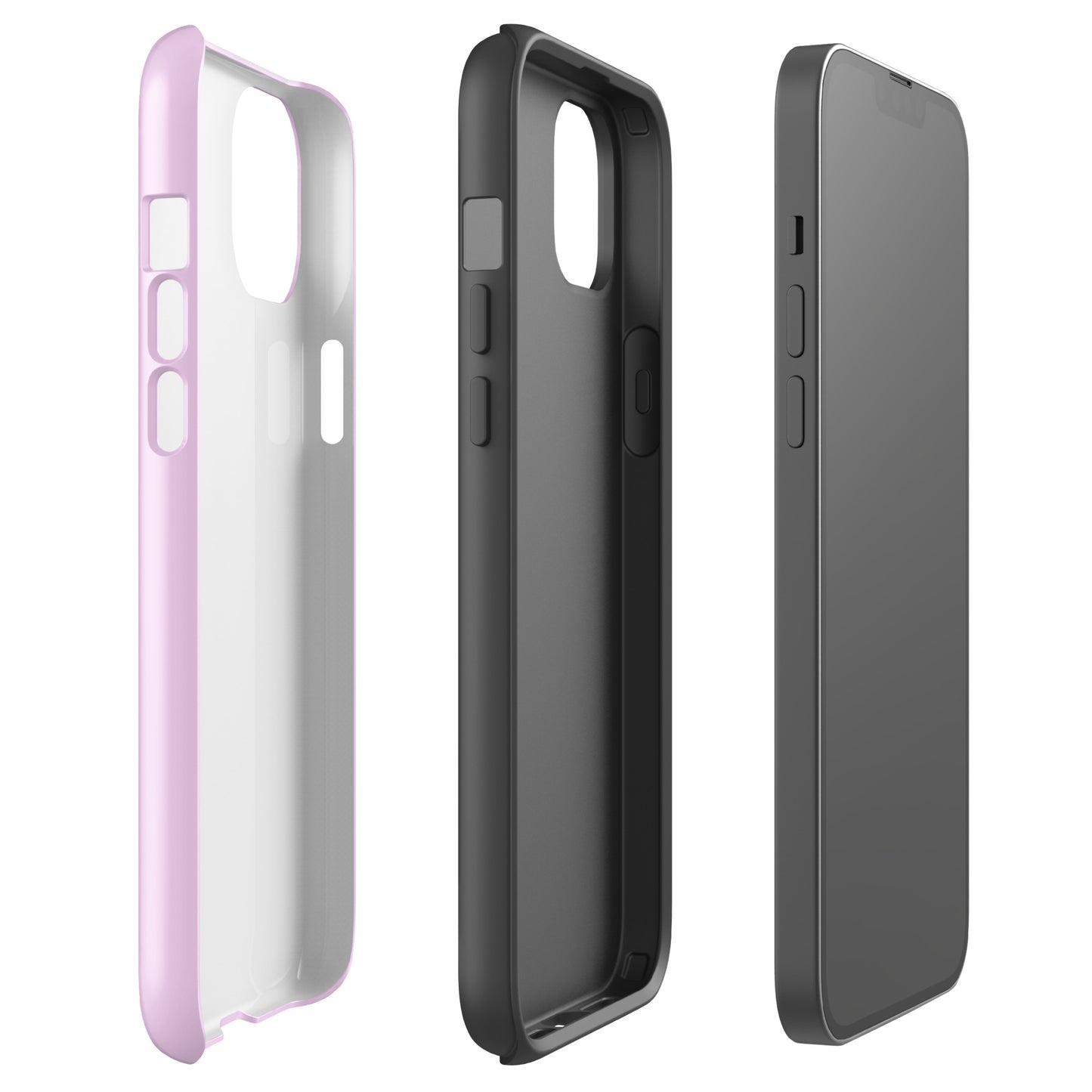 Pink Heart Phone Case – Dual Layer TPU + Polycarbonate Shockproof