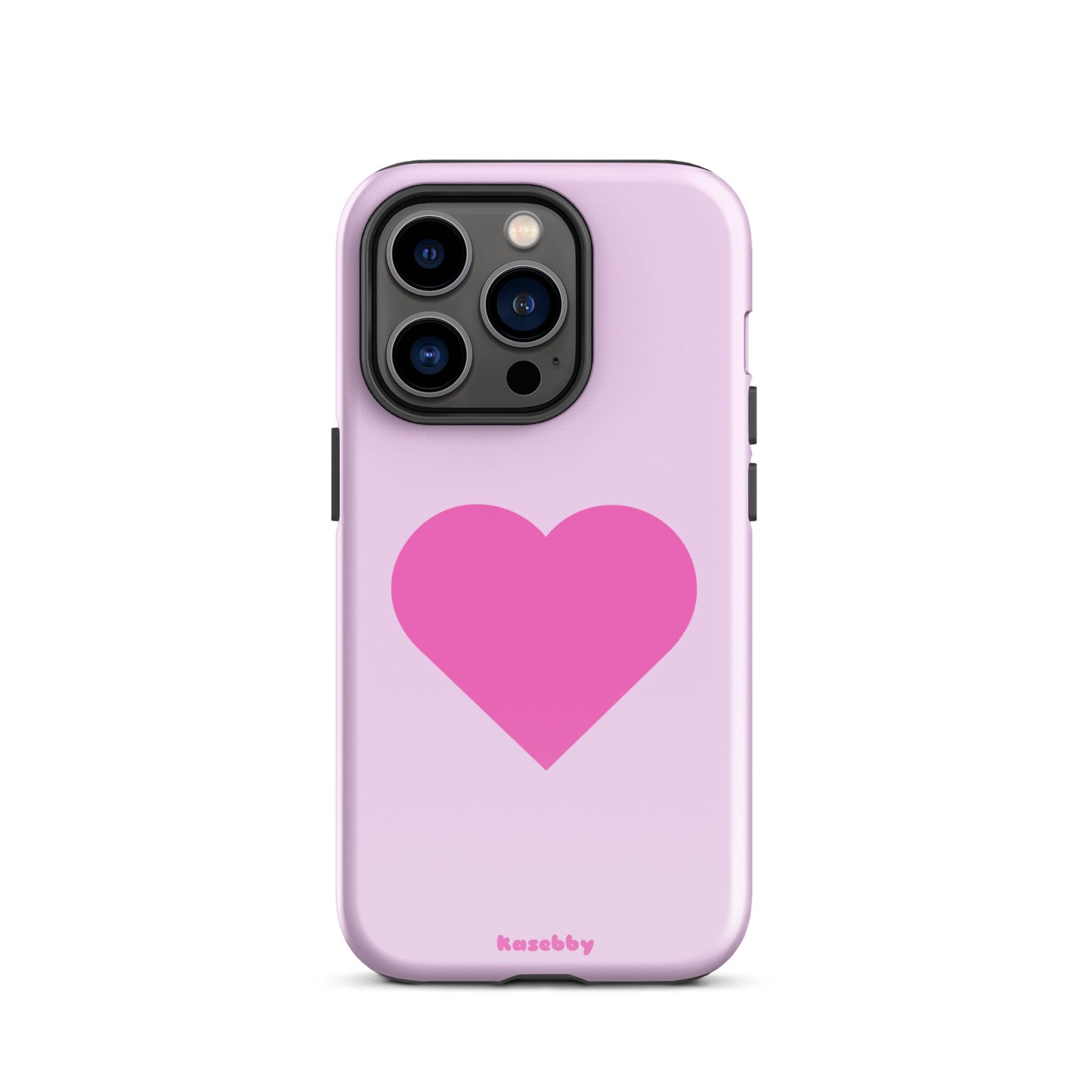 Pink Heart Cute Aesthetic Phone Case – Girly Protective iPhone Cover