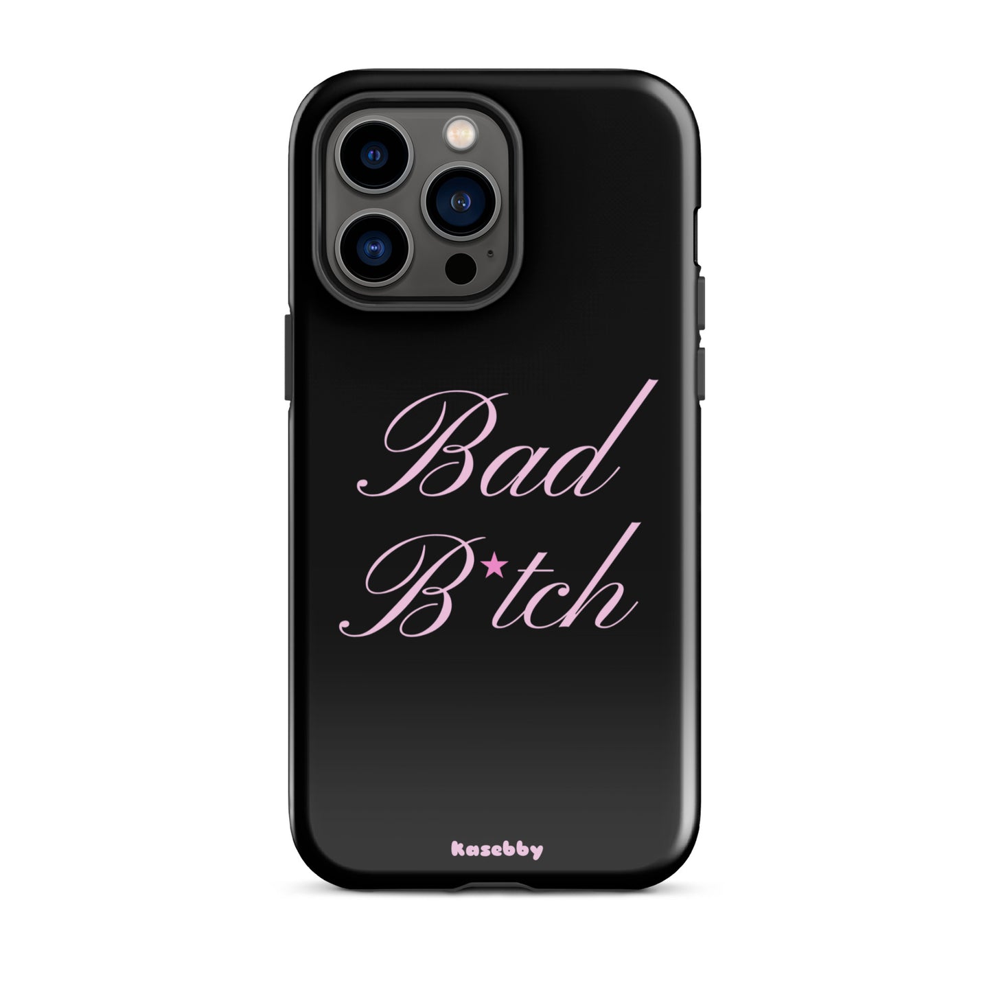 Pink and Black Baddie Aesthetic Phone Case – Cute Y2K Protective Cover for iPhone
