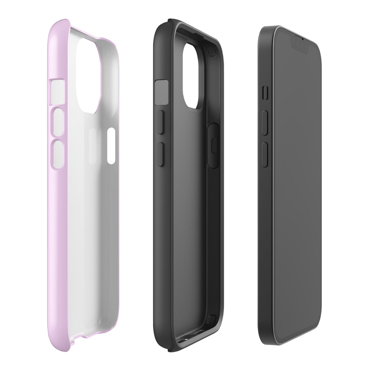 Pink Heart Phone Case – Dual Layer TPU + Polycarbonate Shockproof