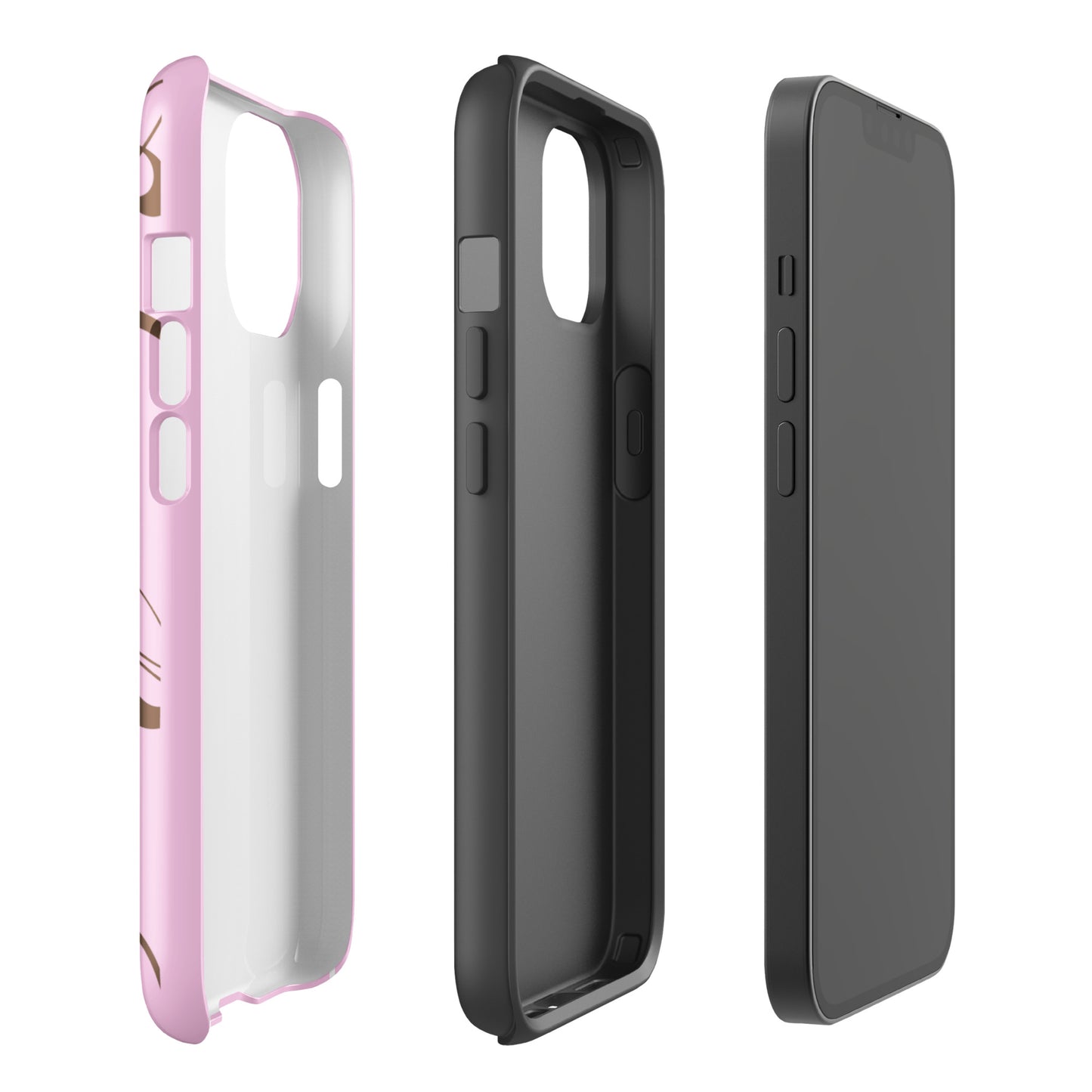 Pink and Brown Y2K Aesthetic Butterfly Swirl Phone Case - kasebby