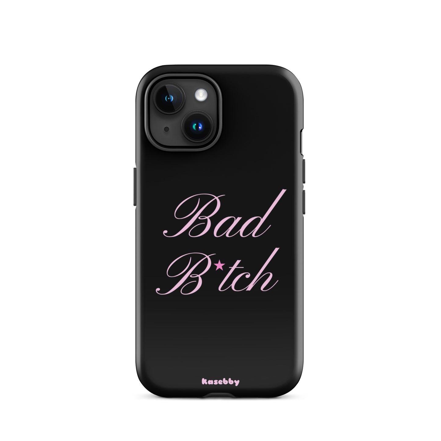 Pink and Black Baddie Aesthetic Phone Case – Cute Y2K Protective Cover for iPhone