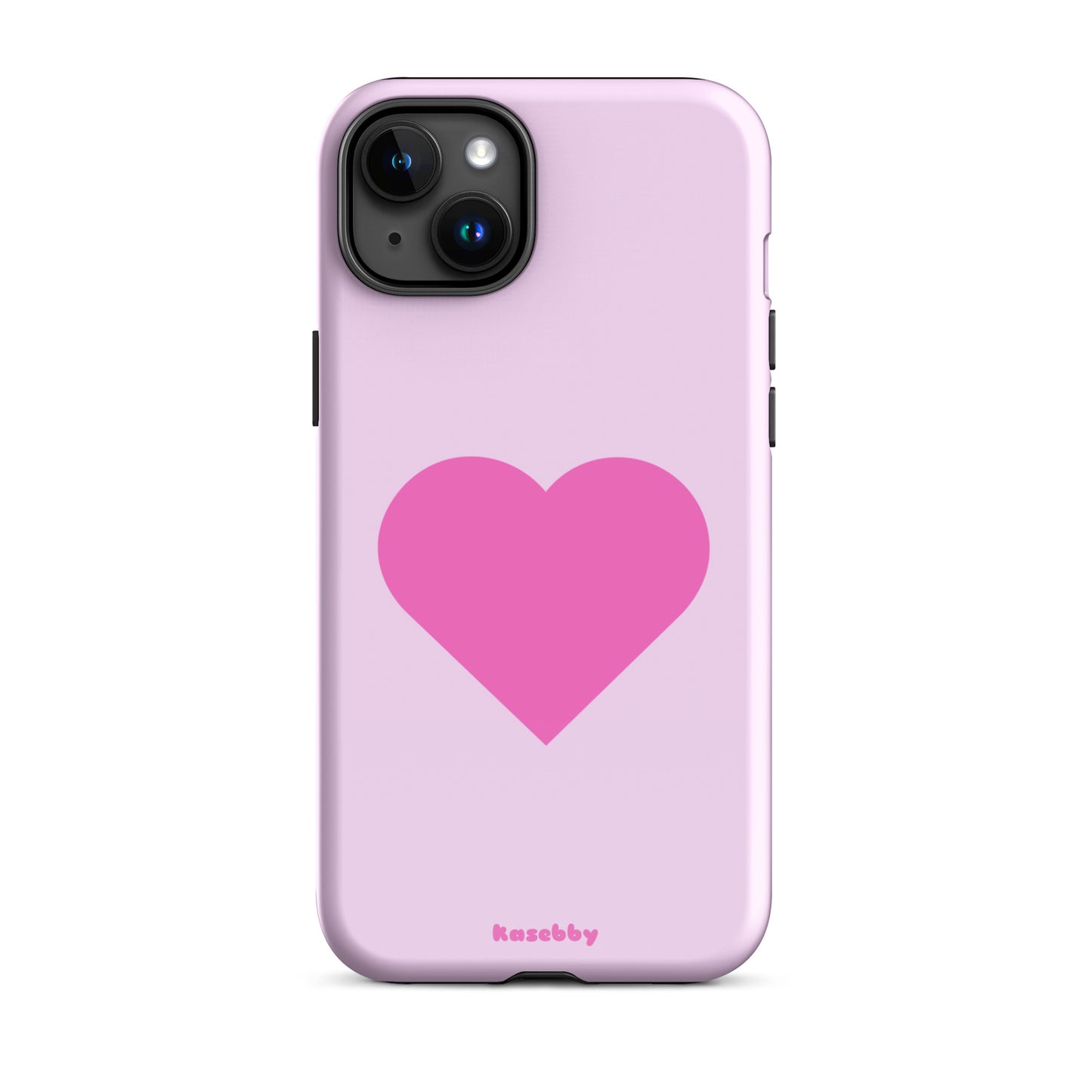 Pink Heart Cute Aesthetic Phone Case – Girly Protective iPhone Cover